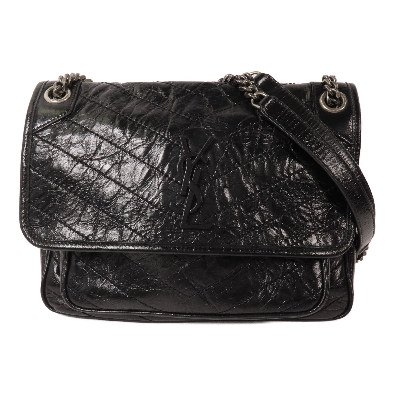 SAINT LAURENT 牛皮皮革Niki Bag Medium鏈帶肩背袋