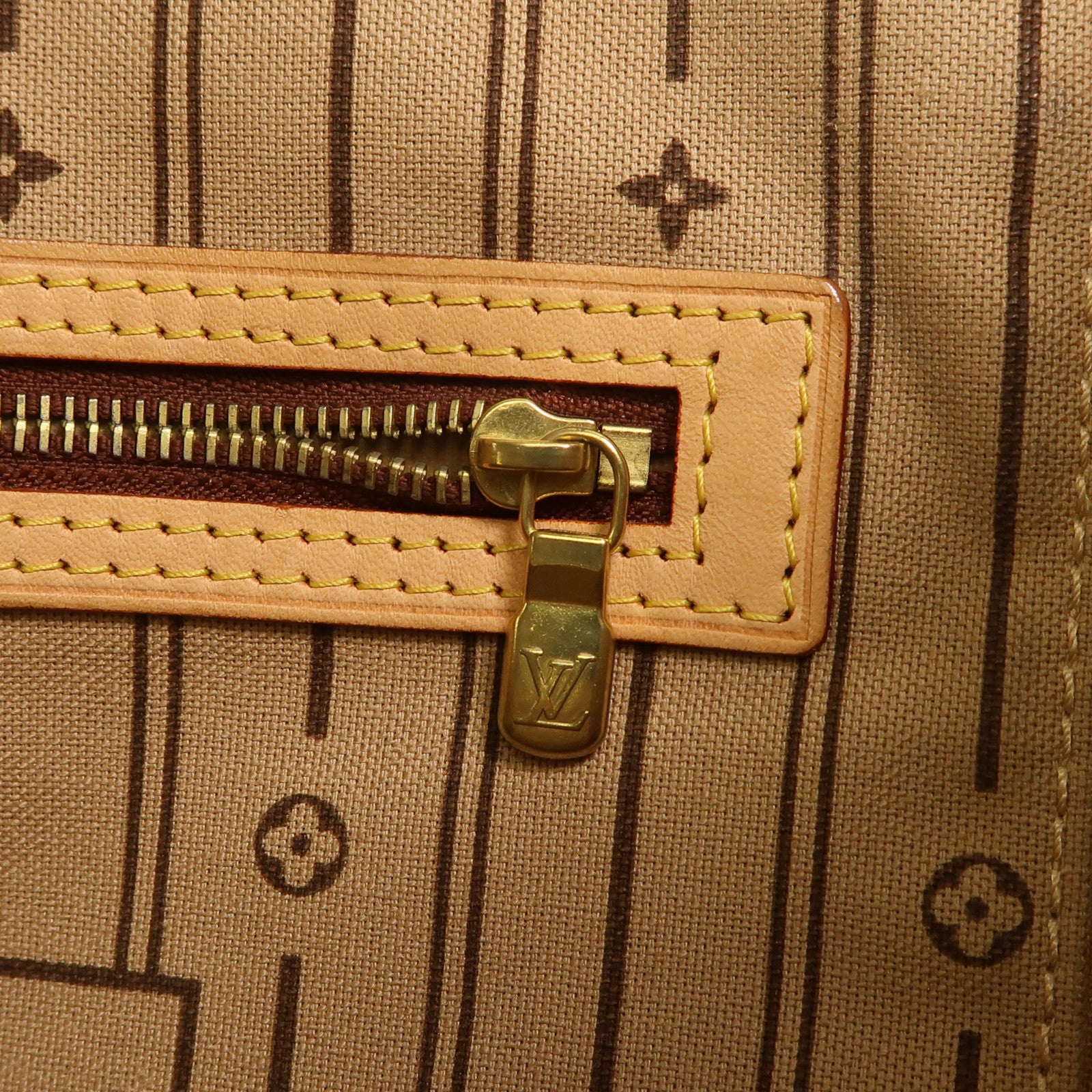 LOUIS VUITTON Monogram Neverfull GM金扣手挽袋