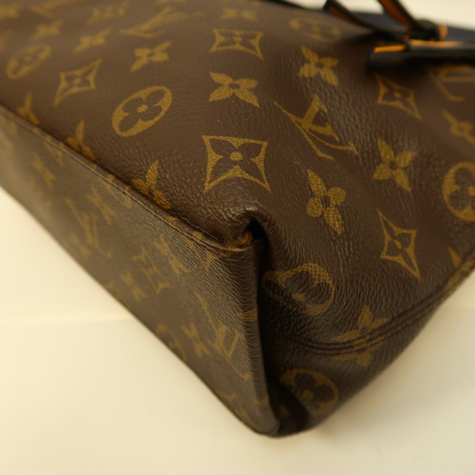 LOUIS VUITTON Monogram Tuileries Besace金扣手挽肩背兩用袋啡色/黑色
