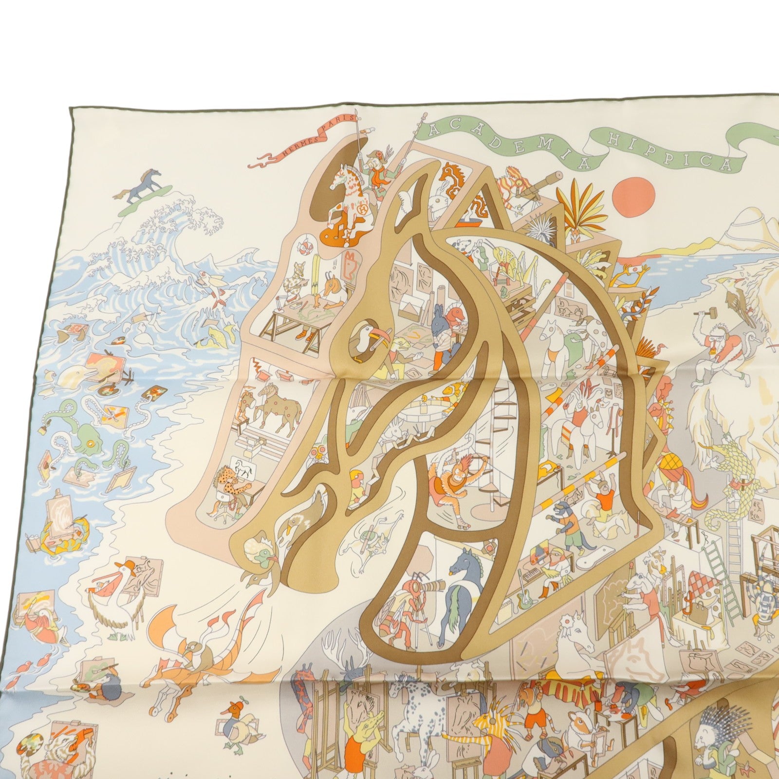 HERMES 絲質Scarf 90X90絲巾