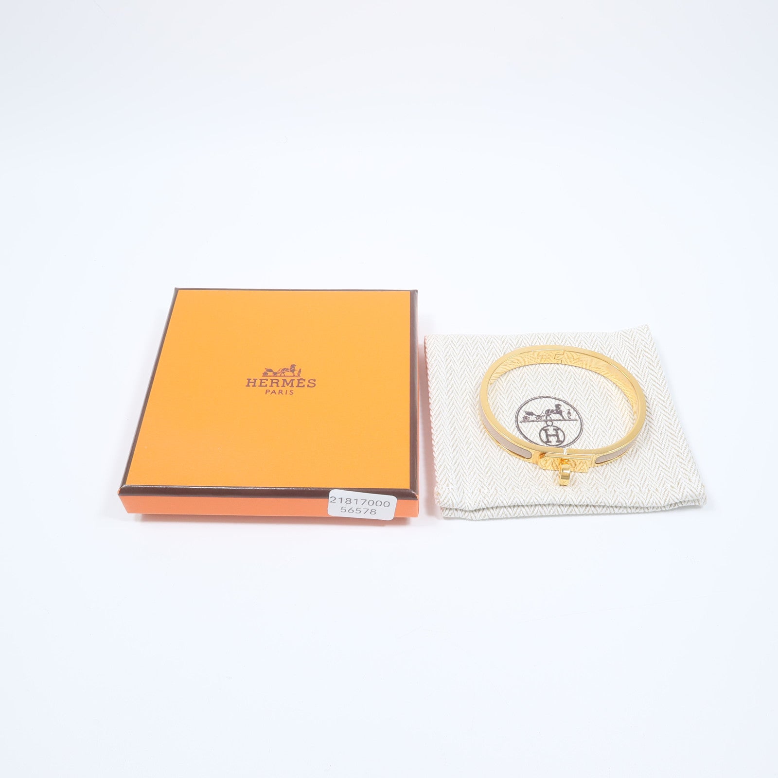 HERMES 金屬/琺瑯Mini Clic Kelly手鐲
