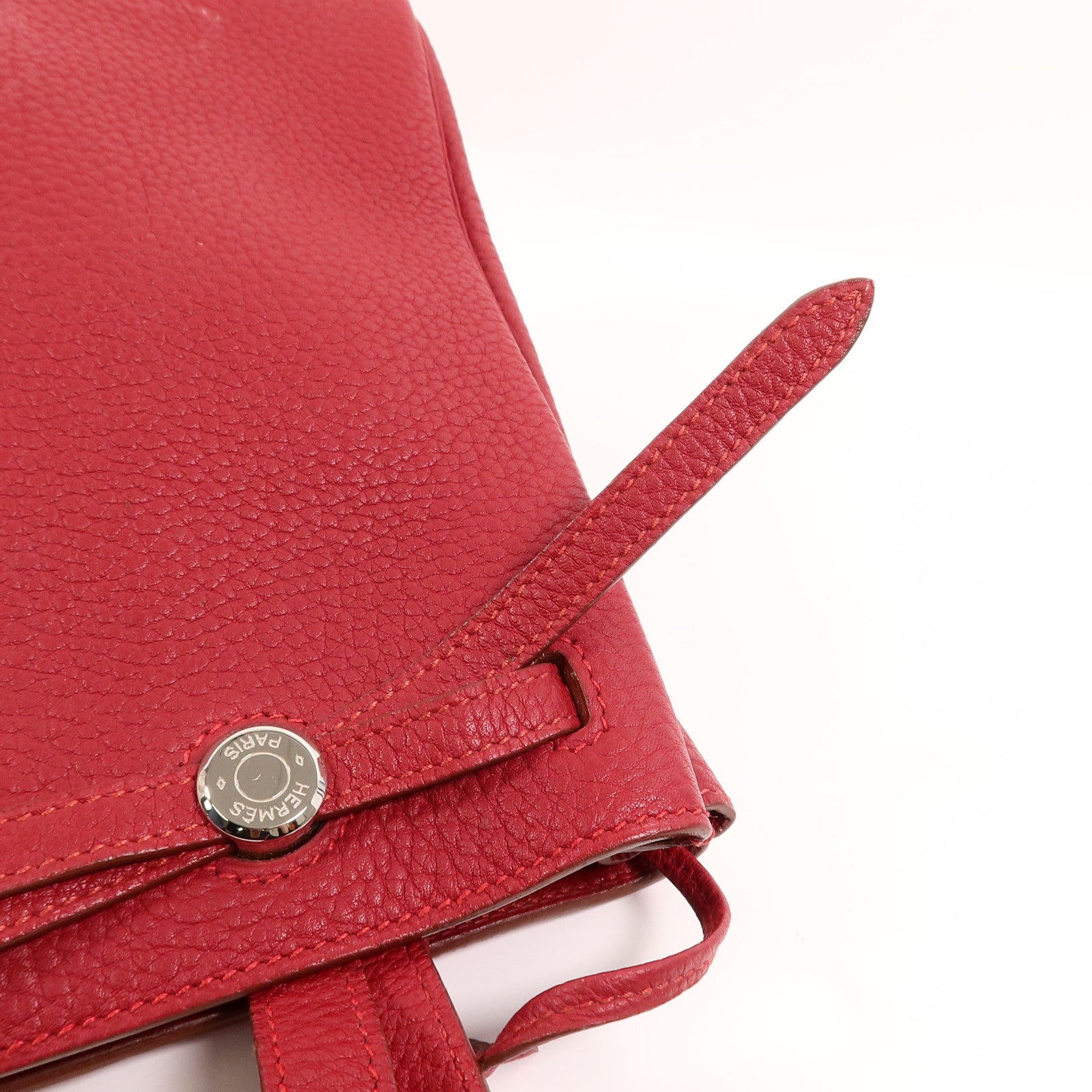 HERMES Togo皮革Cabana 35肩背袋Rouge H