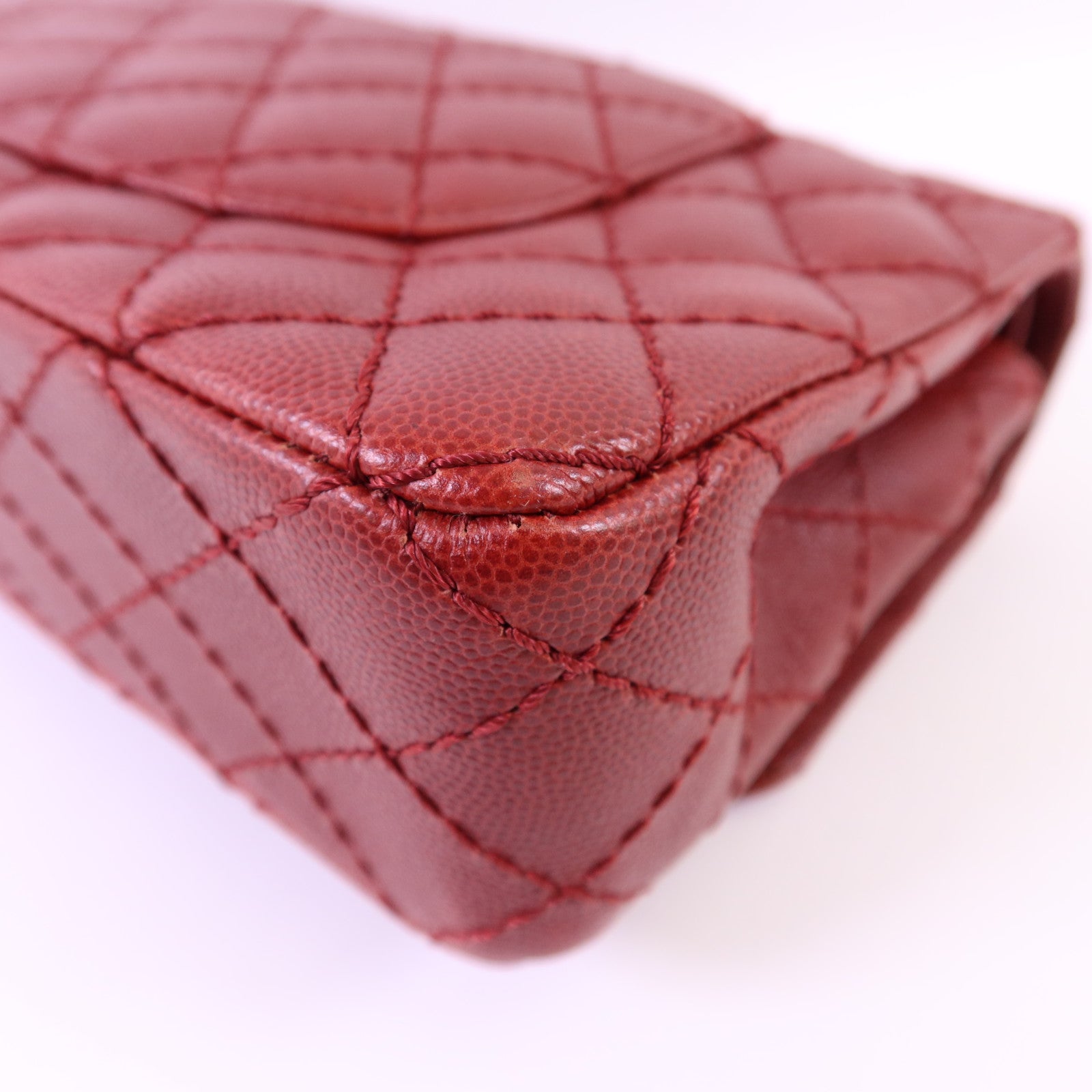 CHANEL 牛皮皮革Classic 25銀扣鏈帶肩背袋