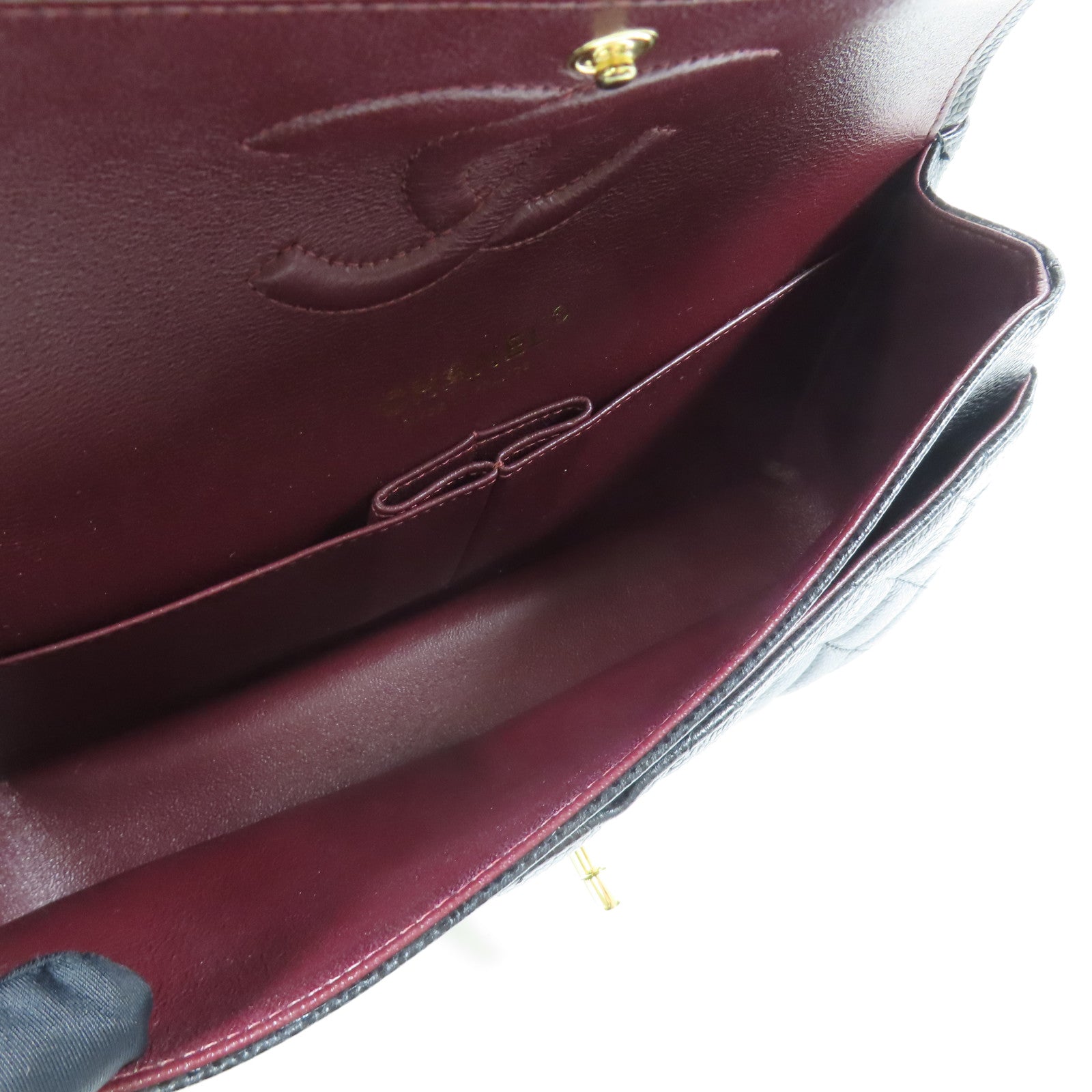 CHANEL 牛皮皮革Classic 25金扣鏈帶肩背袋