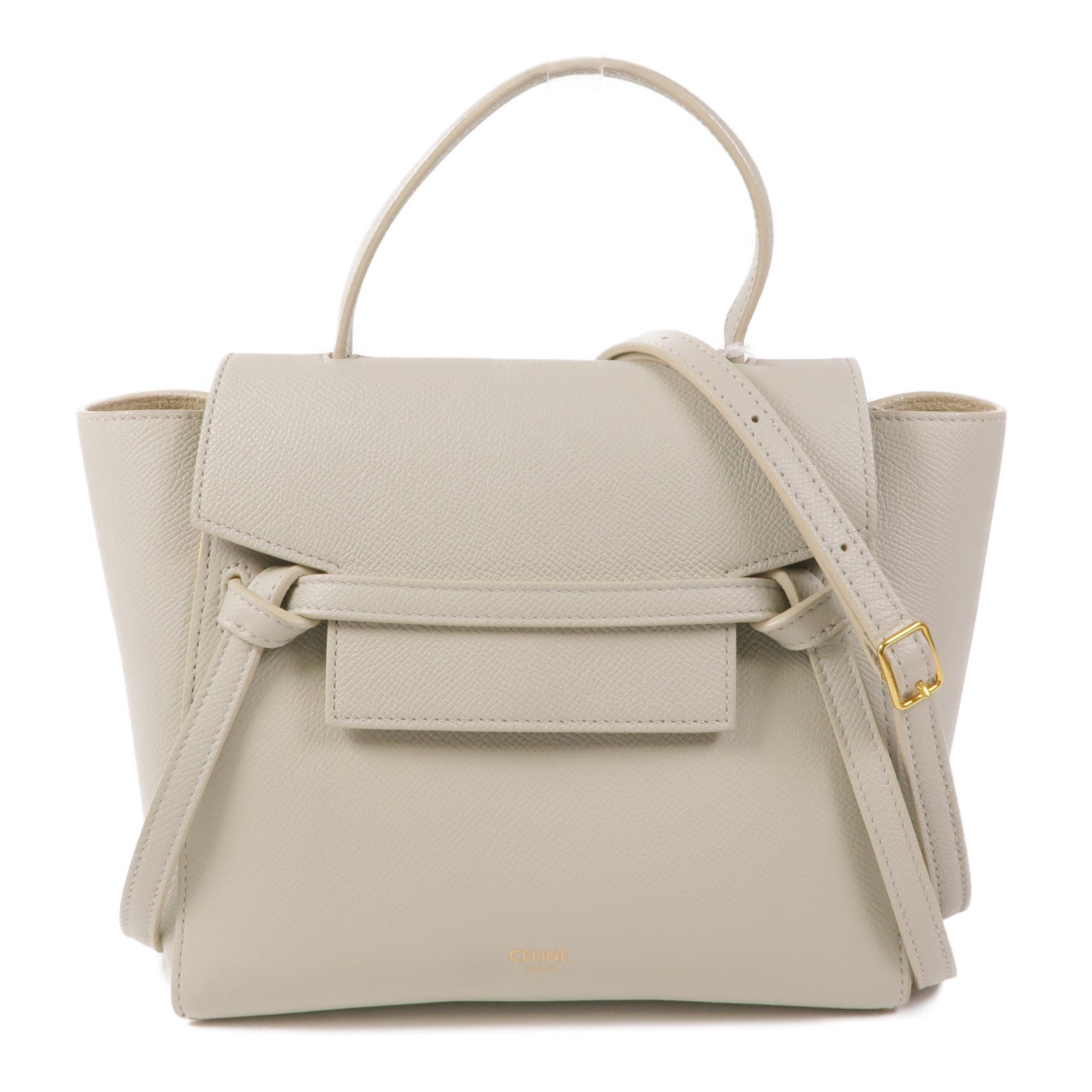 CELINE 【激減優惠】牛皮皮革Nano Belt Bag金扣手挽肩背兩用袋