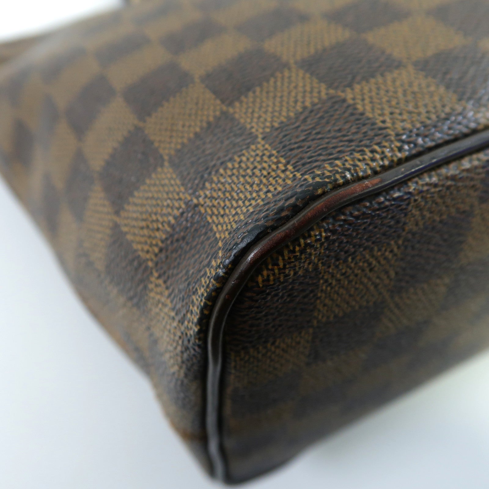 LOUIS VUITTON **【激減優惠】Damier Ebene Saleya PM金扣手挽袋啡色