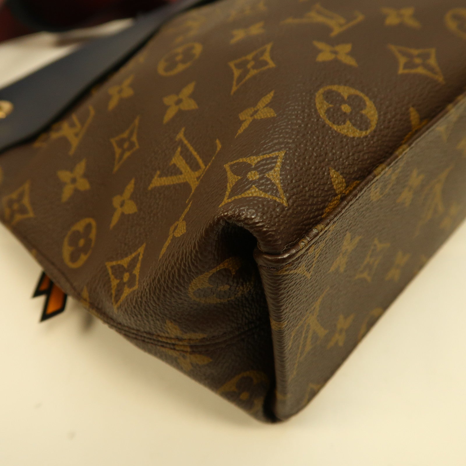 LOUIS VUITTON Monogram Tuileries Besace金扣手挽肩背兩用袋啡色/黑色