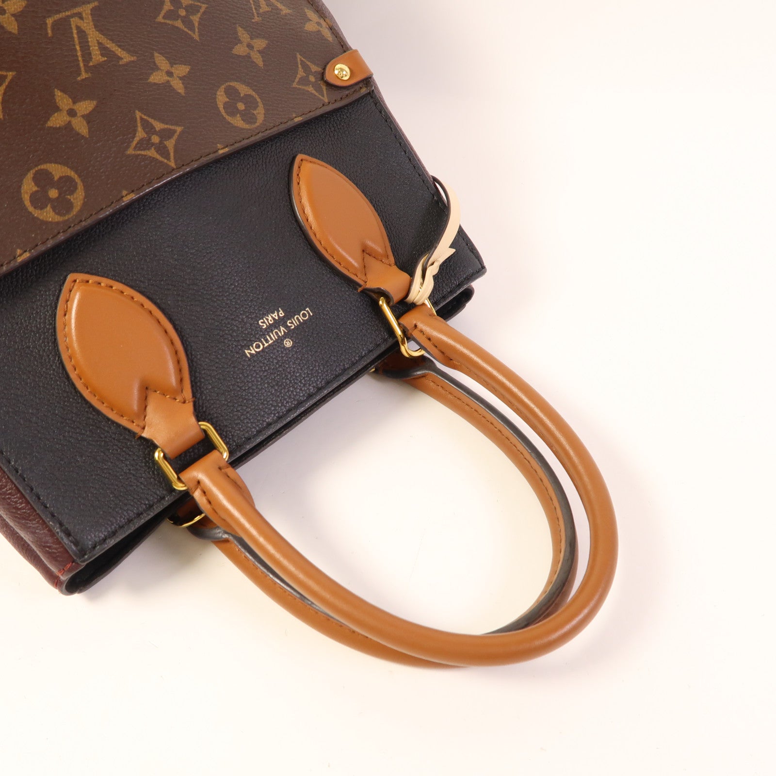 LOUIS VUITTON Monogram Fold Tote Mm金扣手挽肩背兩用袋