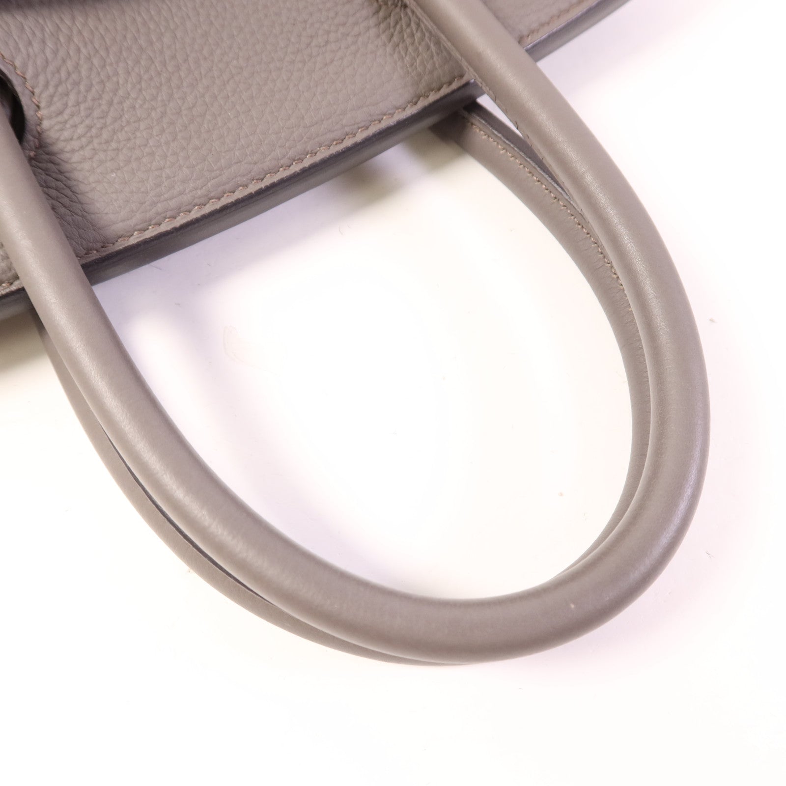 HERMES Togo皮革Birkin 30金扣手挽袋Etain