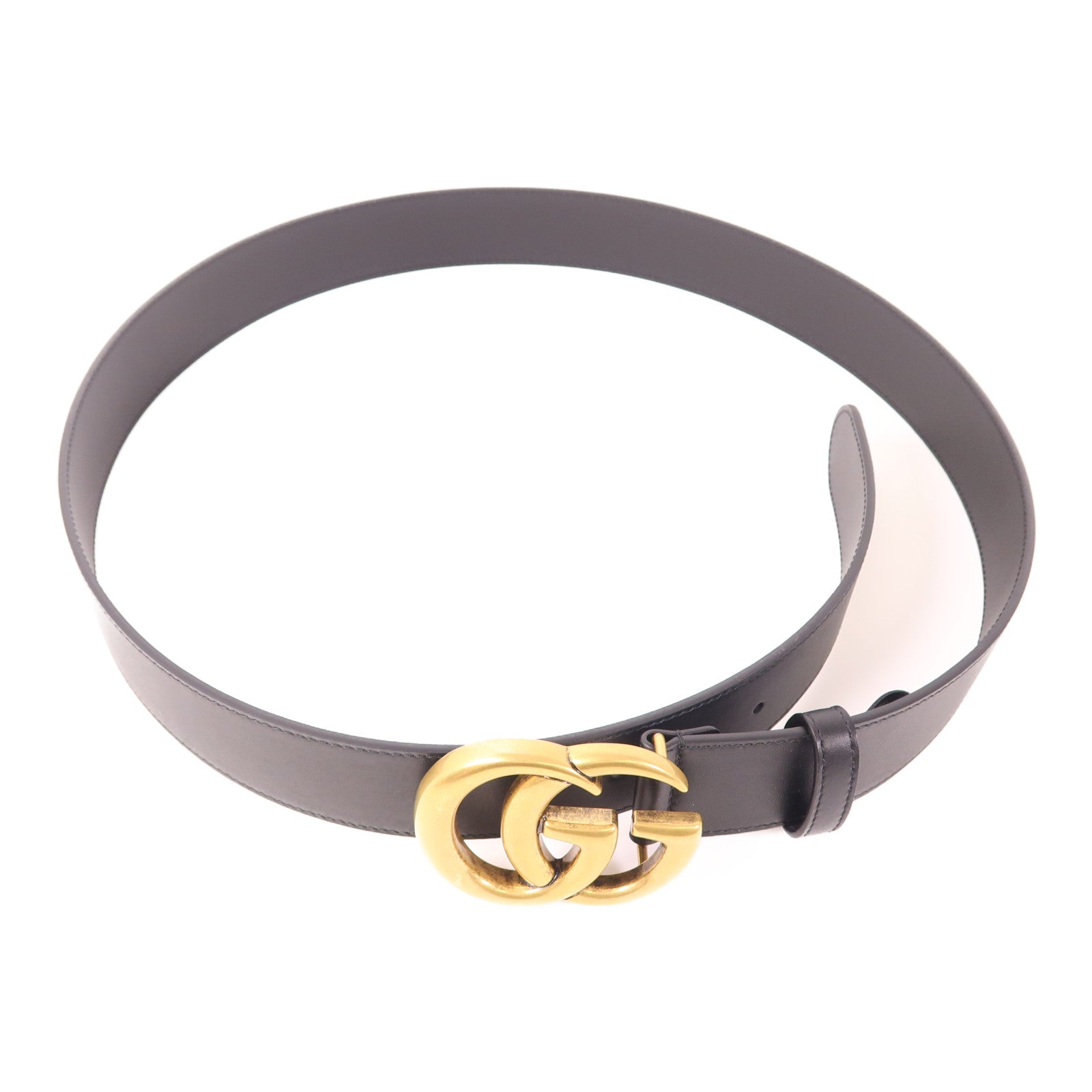 GUCCI 牛皮皮革Belt 105金扣皮帶