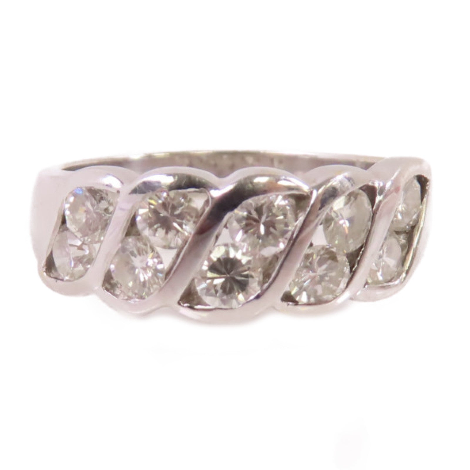 JEWELRY 18K白金/鑽石Diamond Ring戒指US#5.25