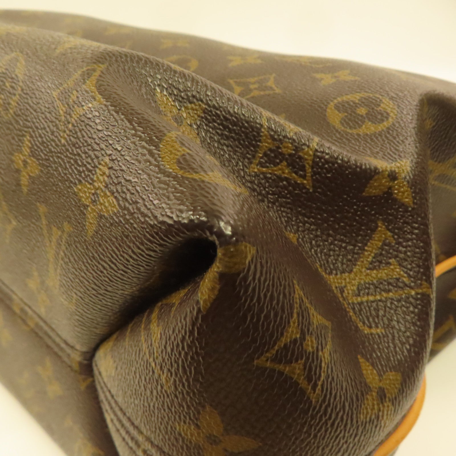 LOUIS VUITTON Monogram Sully MM金扣肩背袋啡色