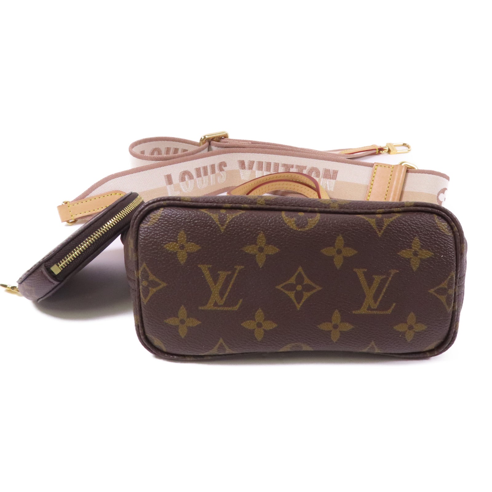 LOUIS VUITTON Monogram Neverfull BB金扣手挽肩背兩用袋