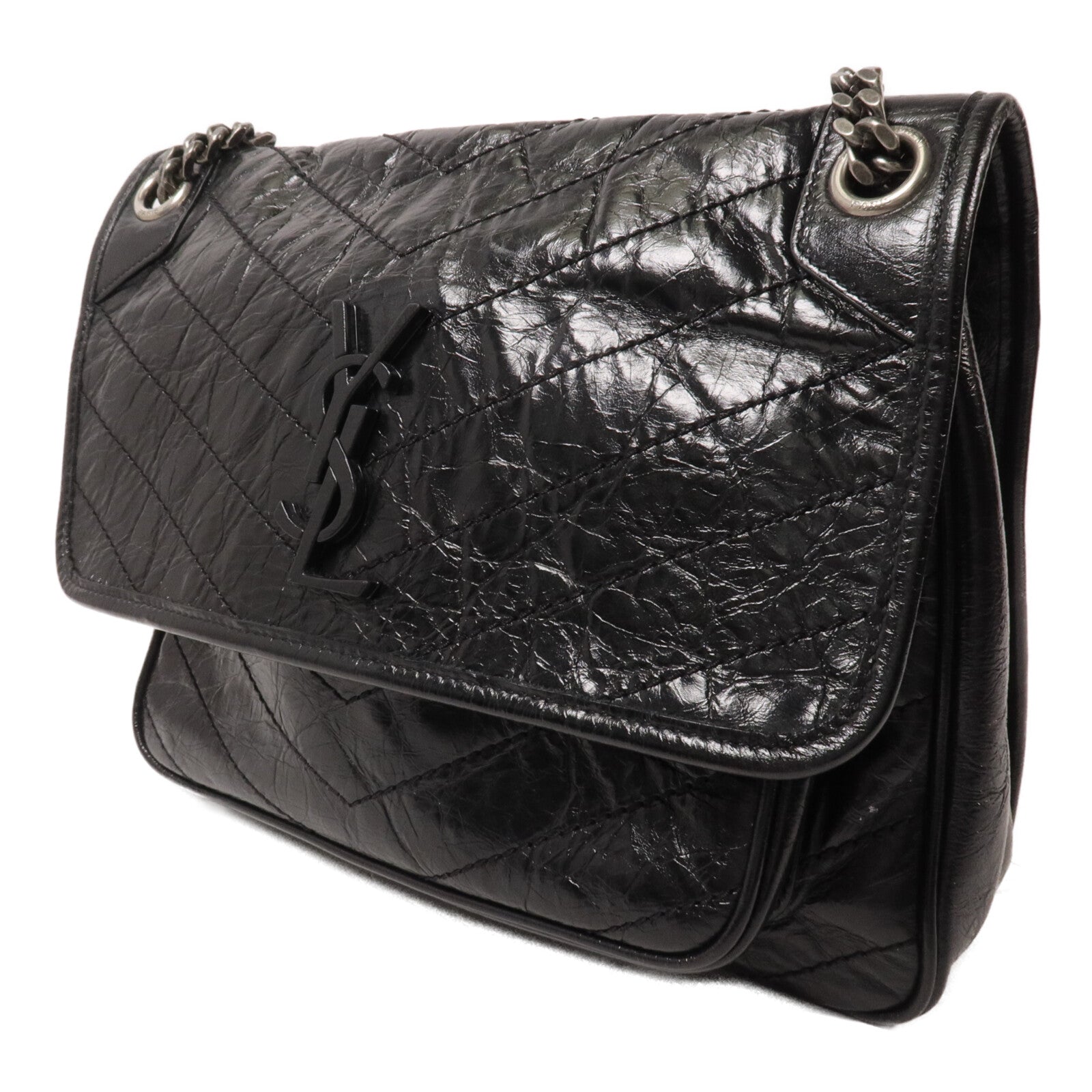 SAINT LAURENT 牛皮皮革Niki Bag Medium鏈帶肩背袋
