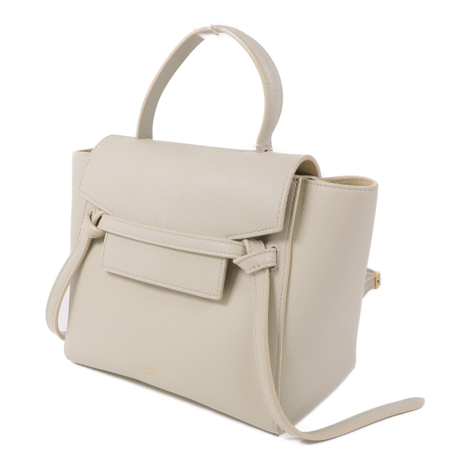CELINE 【激減優惠】牛皮皮革Nano Belt Bag金扣手挽肩背兩用袋