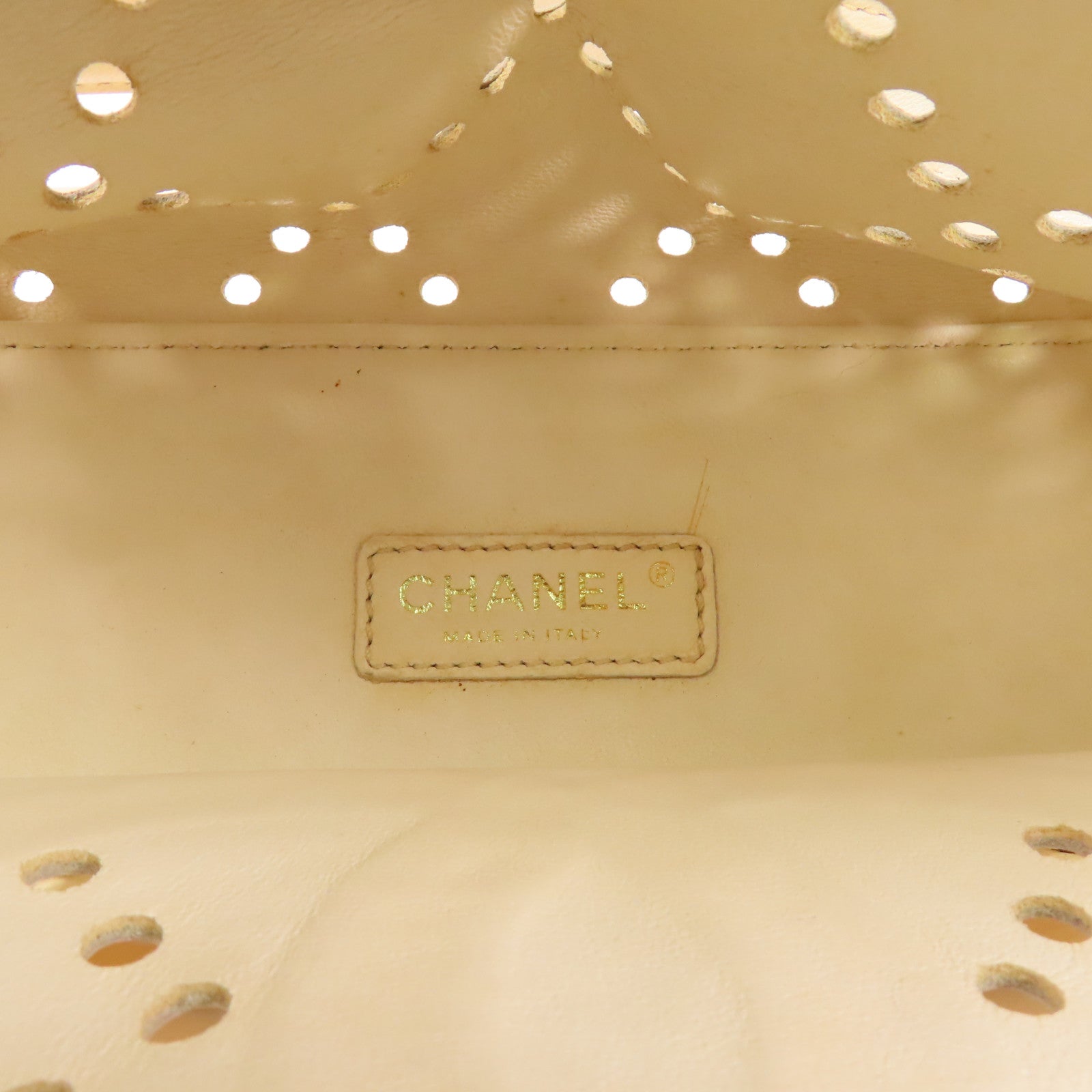 CHANEL PVC Hand Bag金扣手挽袋