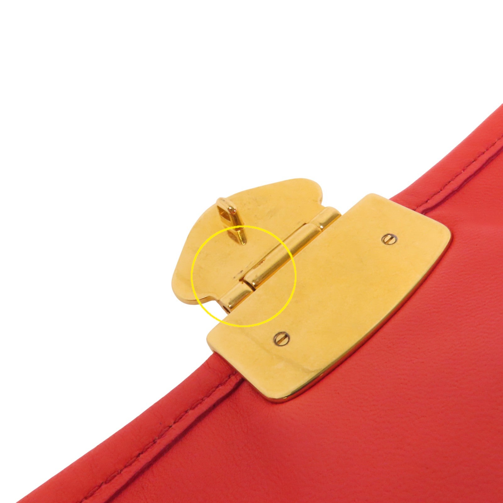 Miu Miu 牛皮皮革2Way Shoulder Bag金扣手挽肩背兩用袋