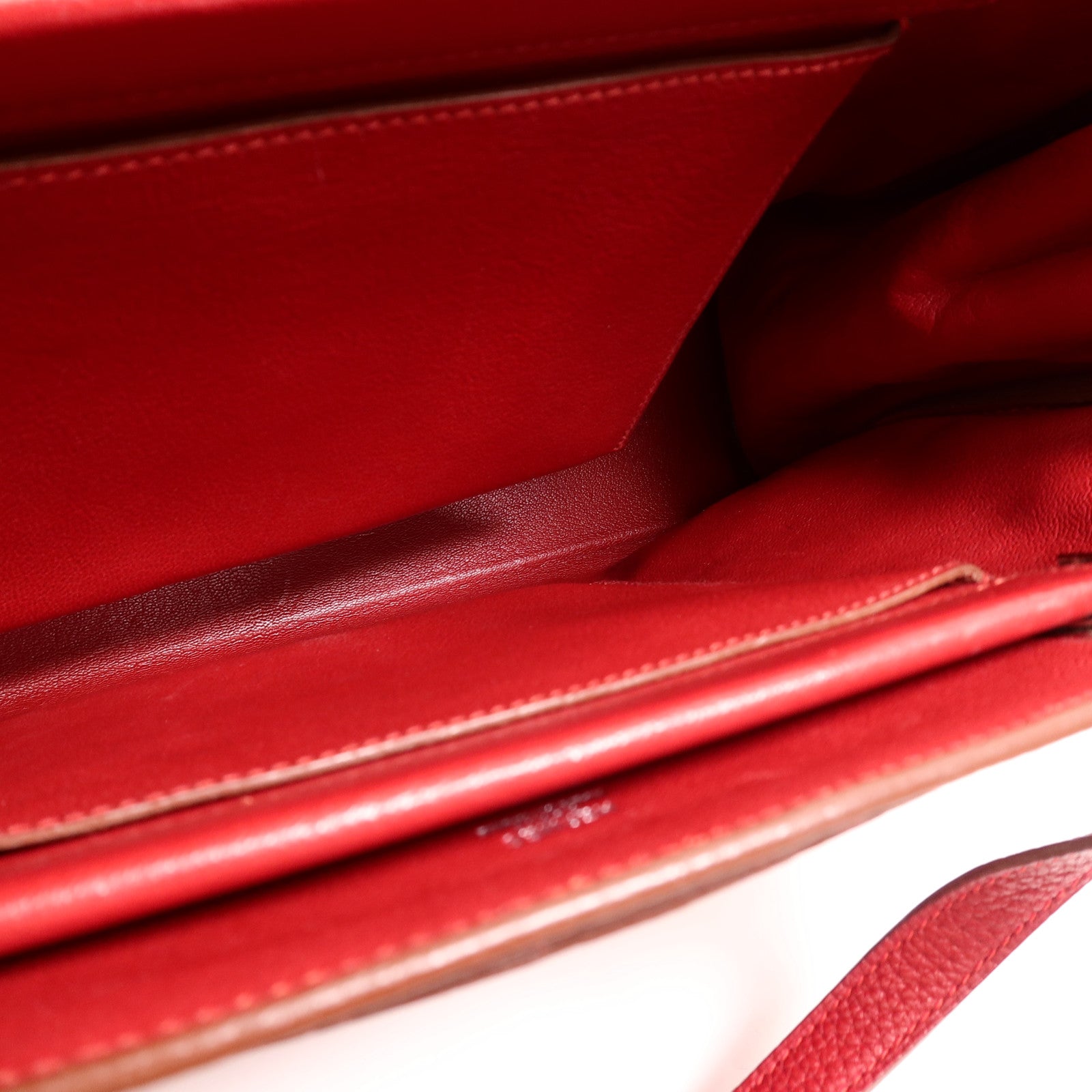 HERMES Togo皮革Cabana 35肩背袋Rouge H