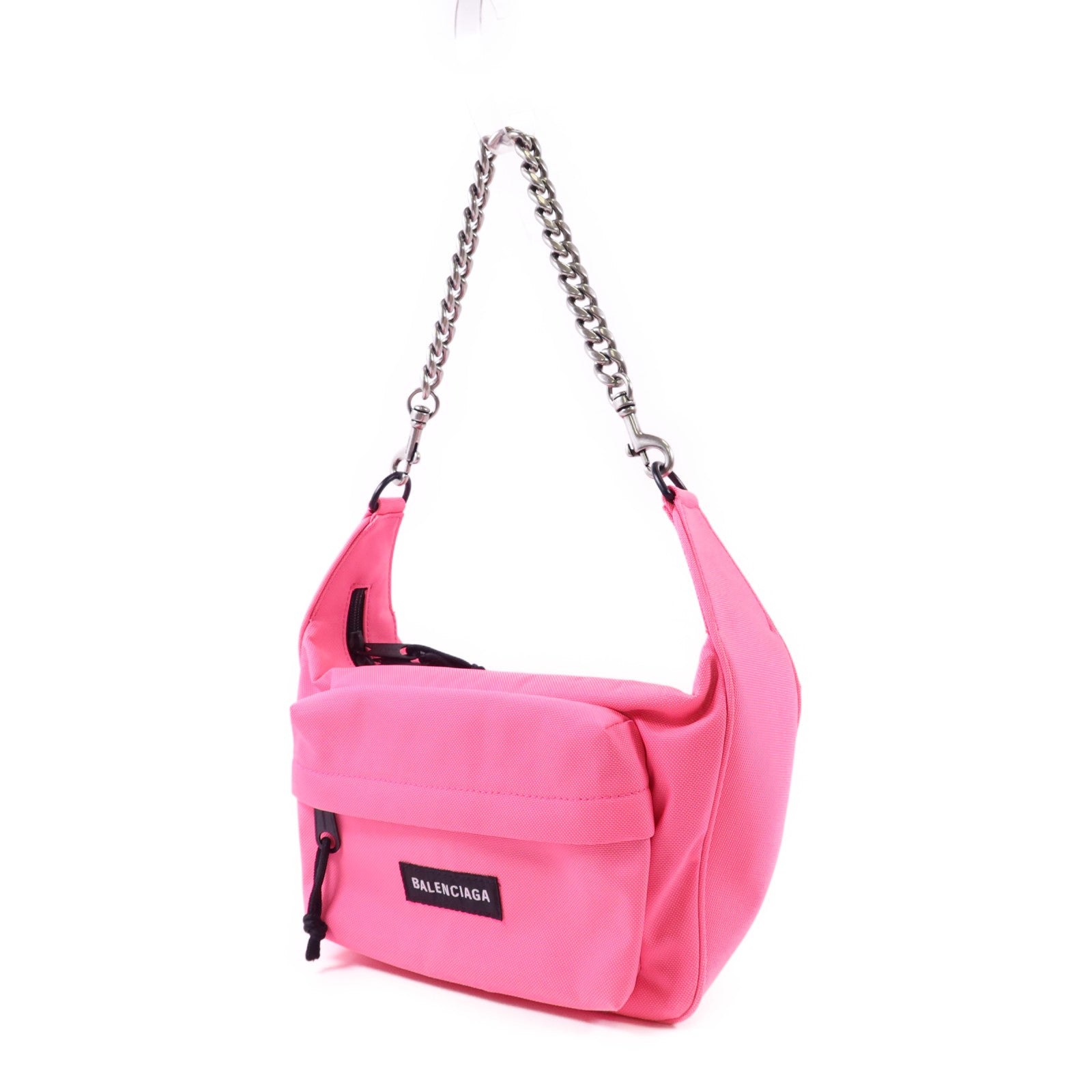 BALENCIAGA 帆布Raver Bag鏈帶肩背袋