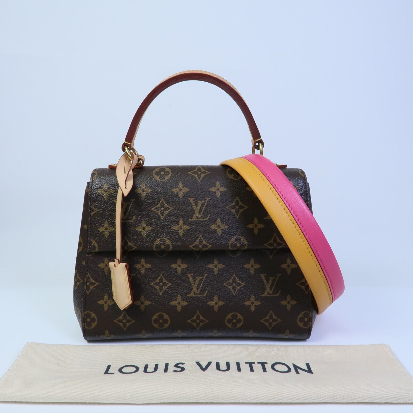 LOUIS VUITTON Monogram Cluny BB手挽肩背兩用袋