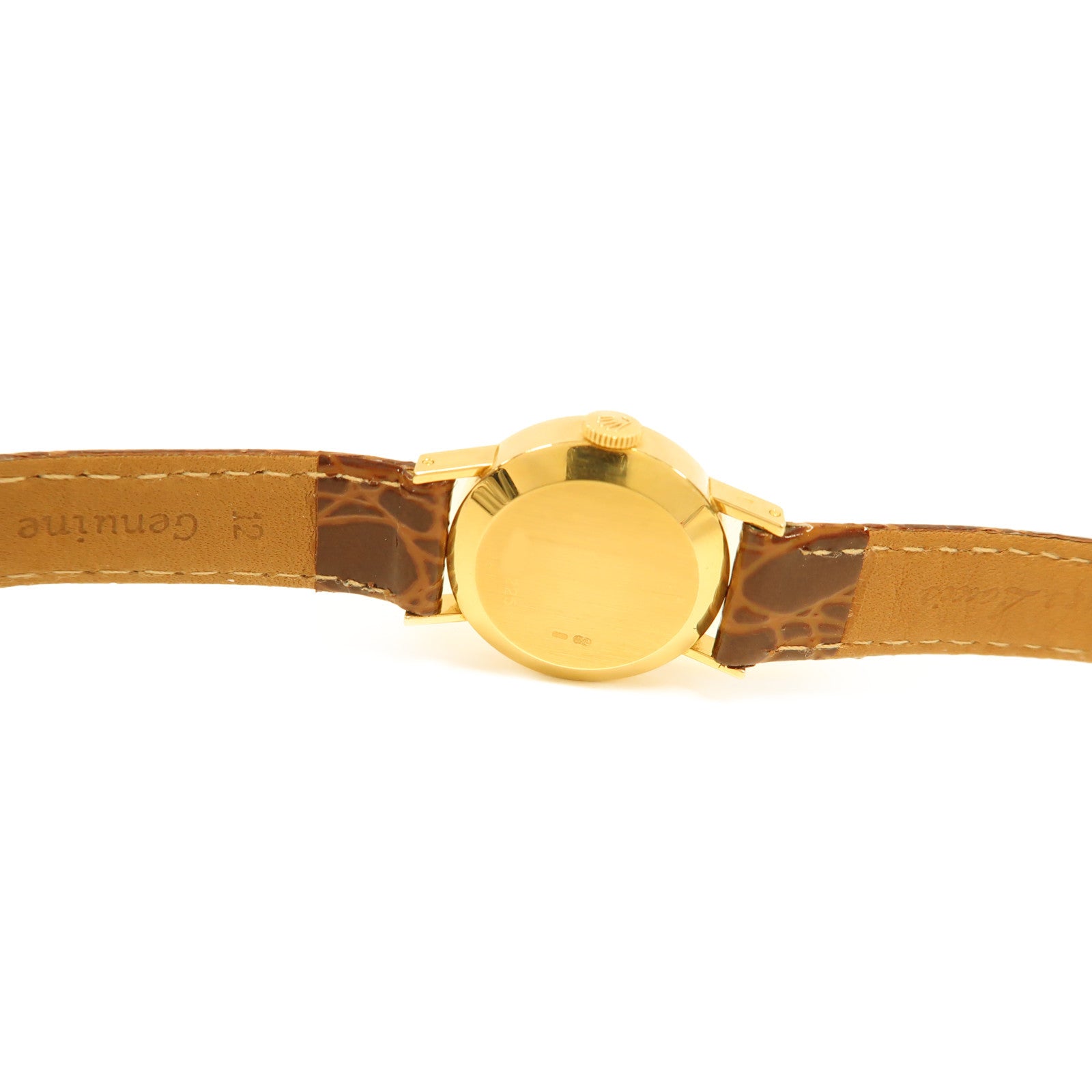 ROLEX 18K黃金/皮革Orchid手錶手動機芯金色