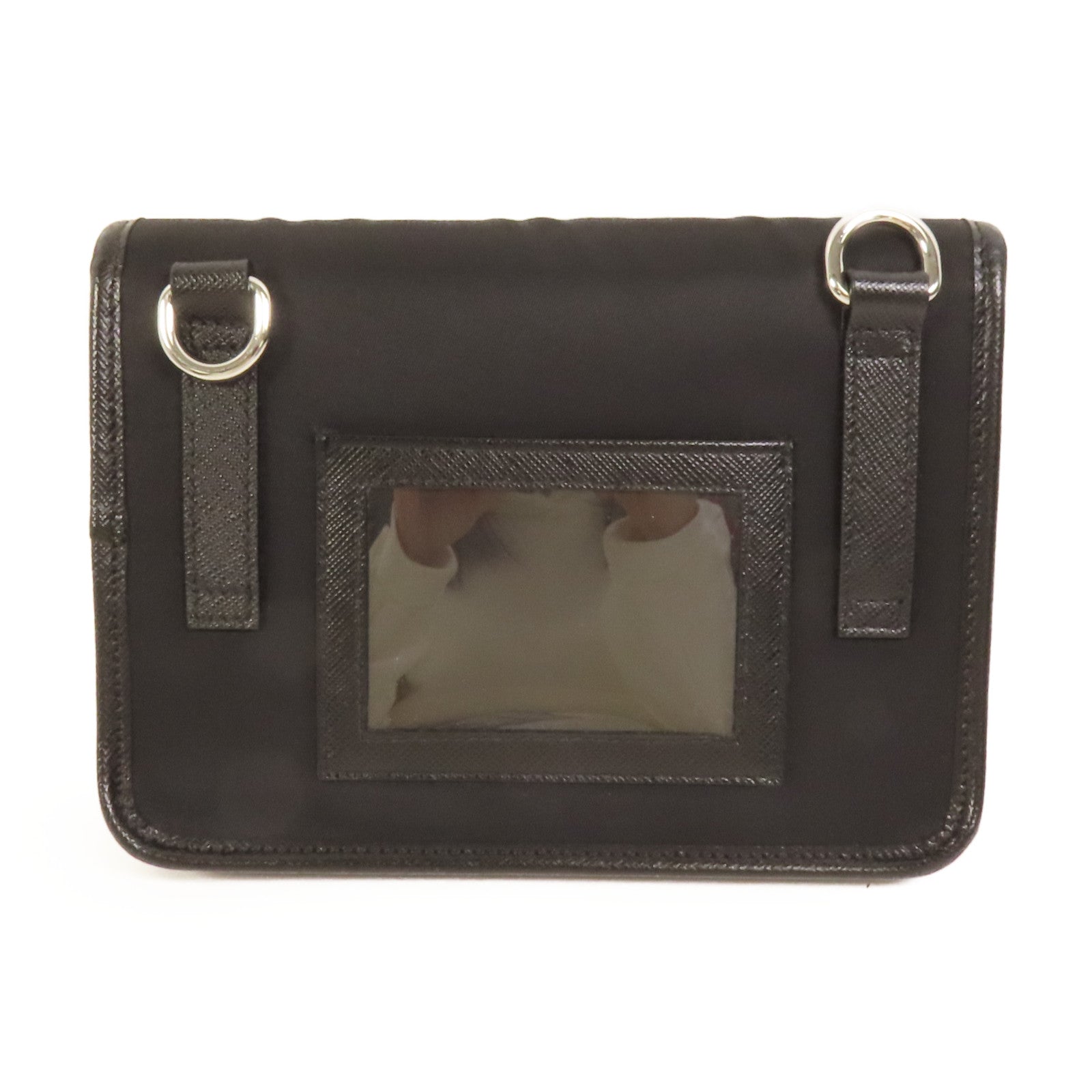 PRADA 尼龍Smartphone Case銀扣肩背袋