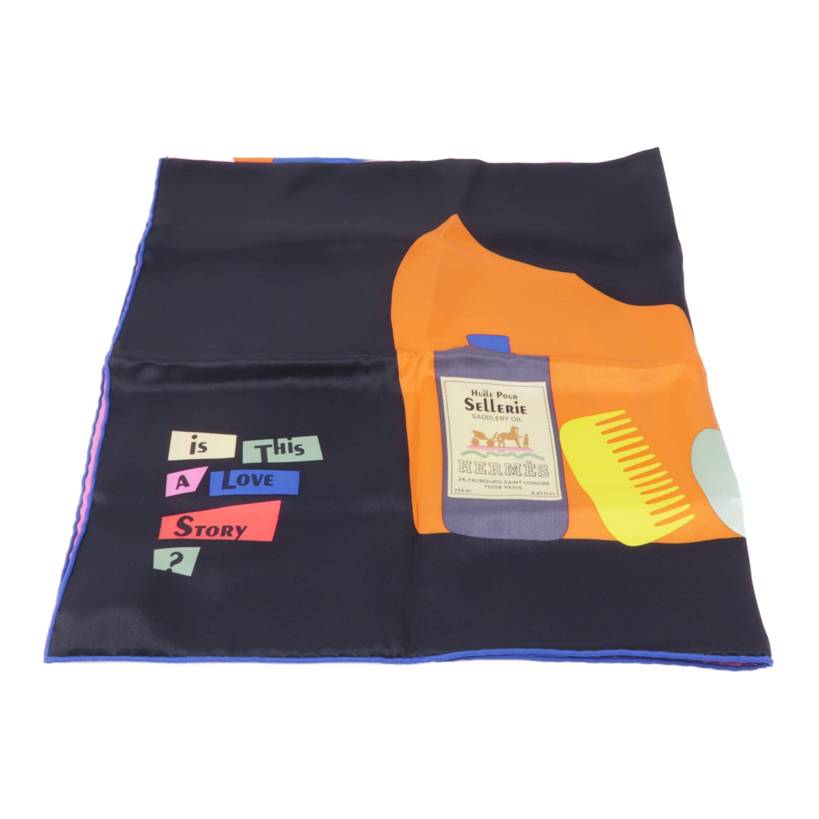 HERMES 絲質Scarf絲巾彩色