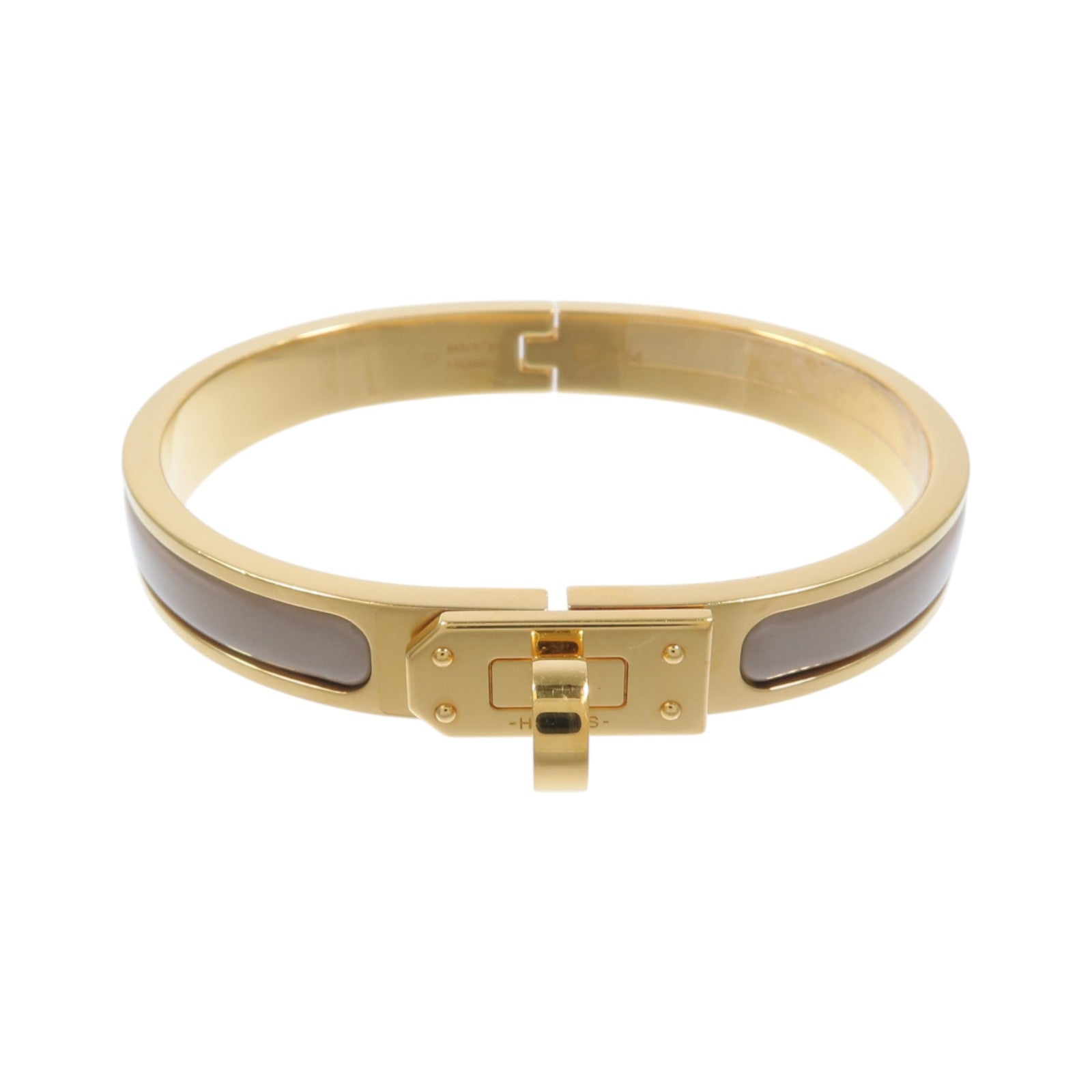 HERMES 金屬/琺瑯Mini Clic Kelly手鐲