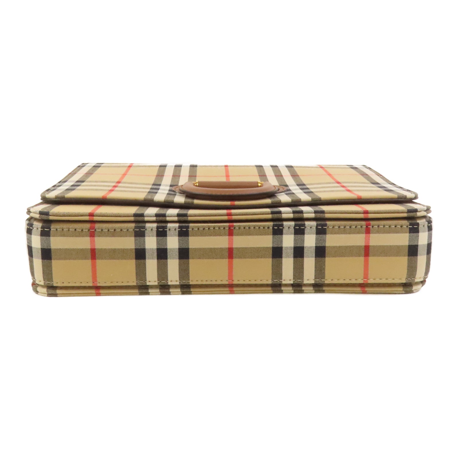 BURBERRY 牛皮皮革/帆布Shoulder Bag手挽肩背兩用袋