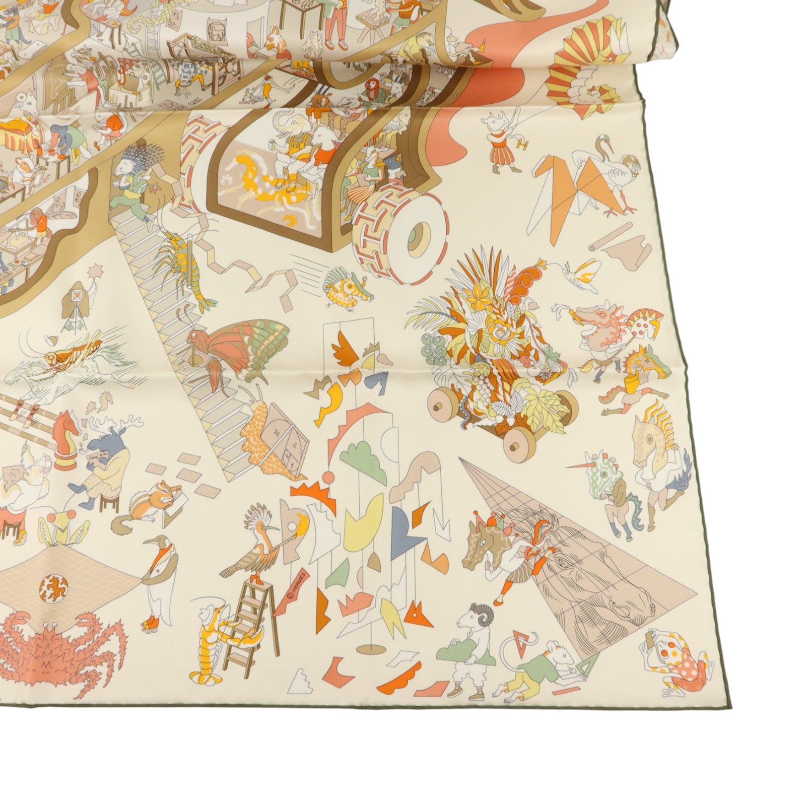 HERMES 絲質Scarf 90X90絲巾