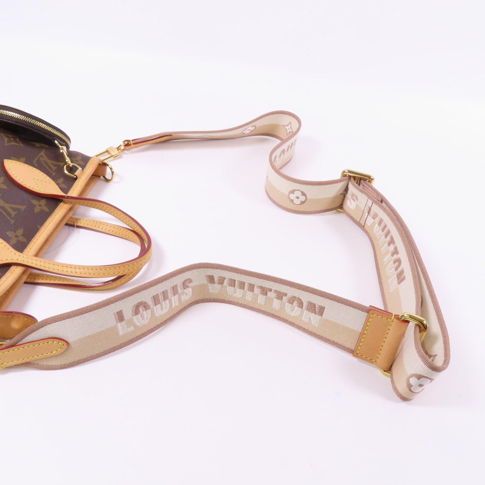 LOUIS VUITTON Monogram Neverfull BB金扣手挽肩背兩用袋