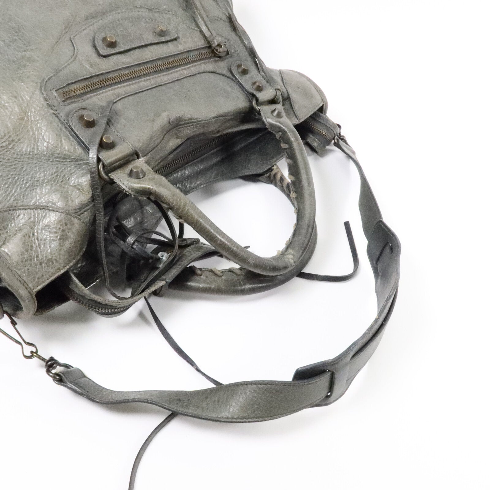 BALENCIAGA 牛皮皮革City Bag手挽肩背兩用袋