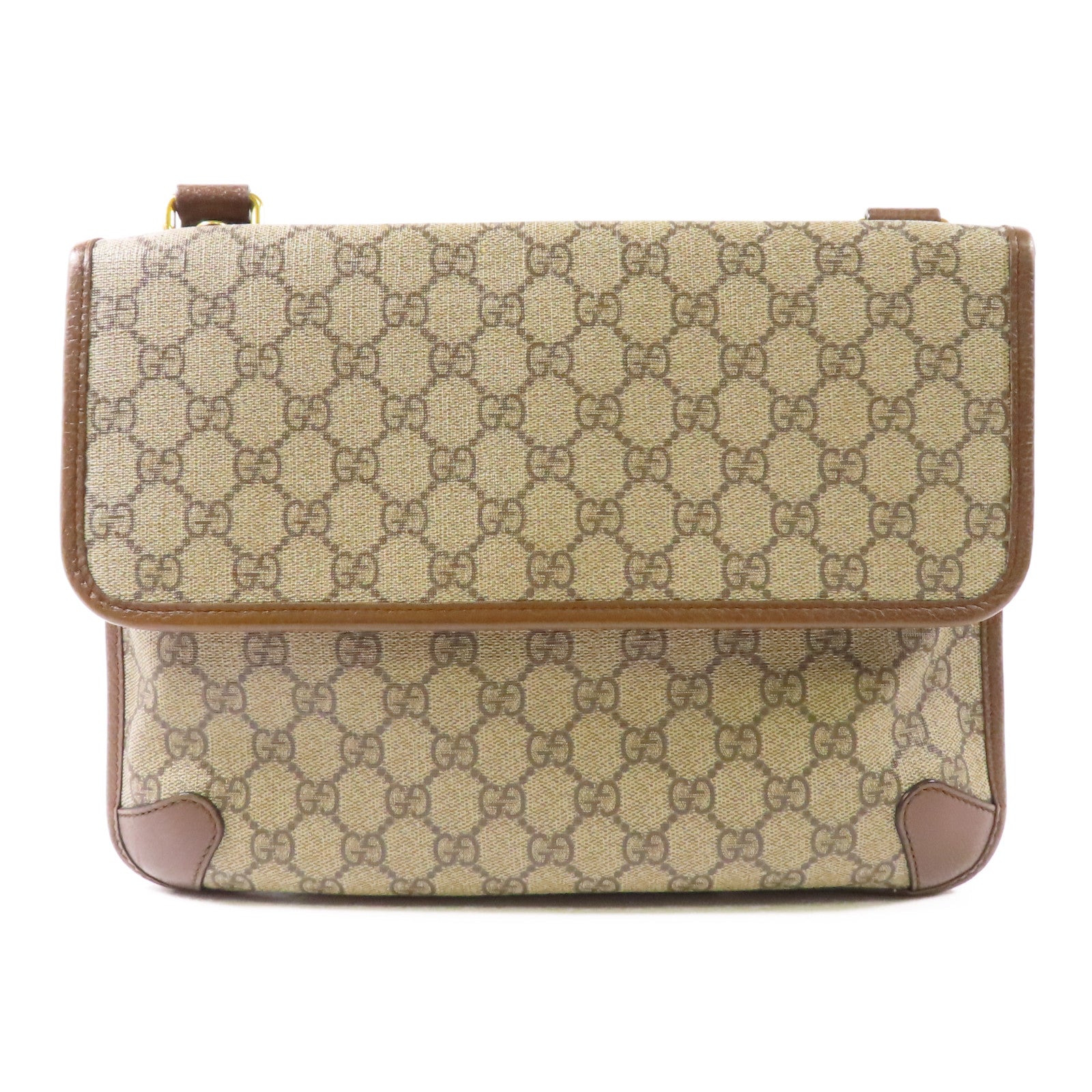 GUCCI Neo Vintage Medium Messenger Bag Shoulder Bag 495654 Coated Canvas Brown