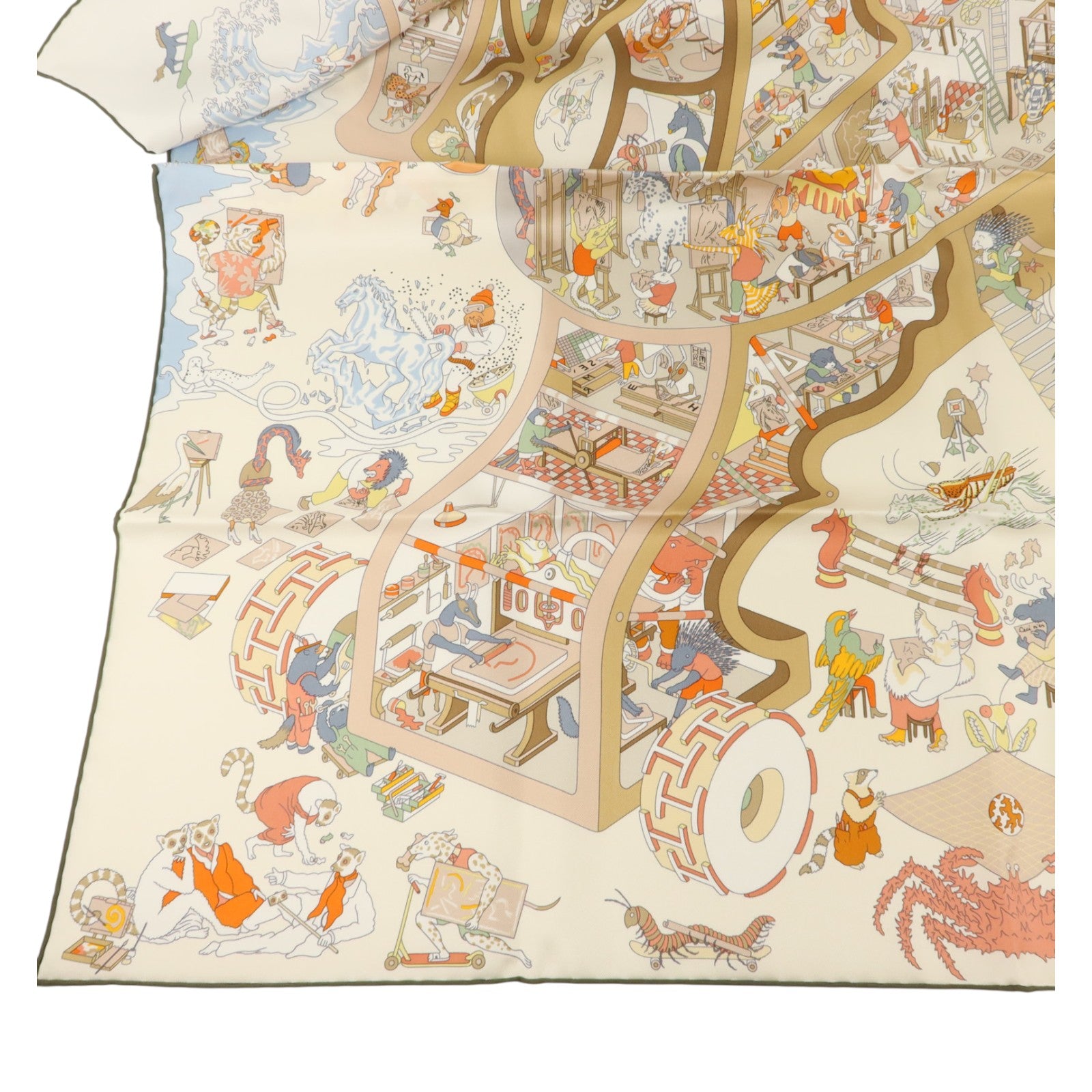 HERMES 絲質Scarf 90X90絲巾