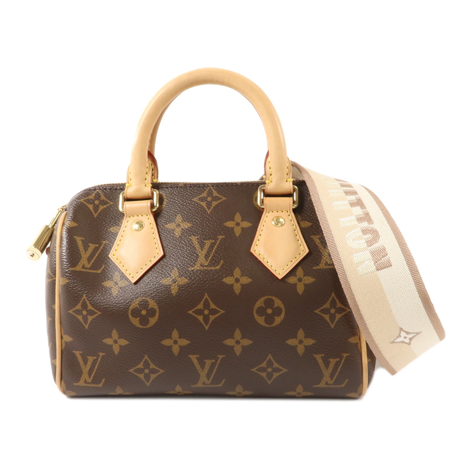 LOUIS VUITTON Monogram Speedy Bandouliere 20金扣手挽肩背兩用袋