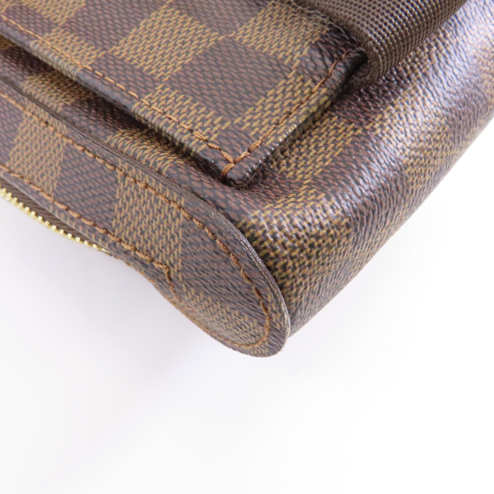 LOUIS VUITTON Damier Ebene Geronimos金扣腰包啡色