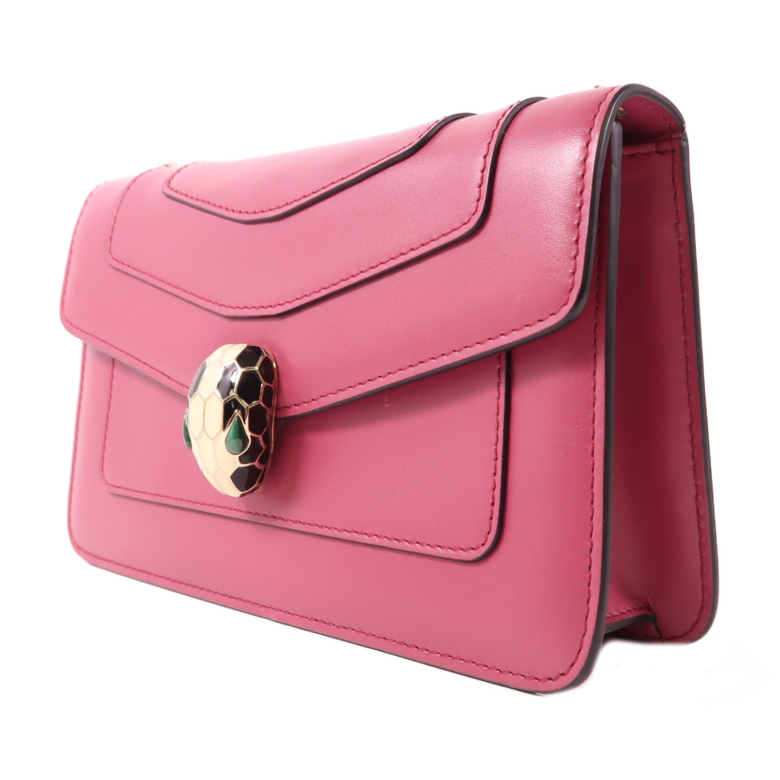 BVLGARI 牛皮皮革Serpenti Forever金扣肩背袋