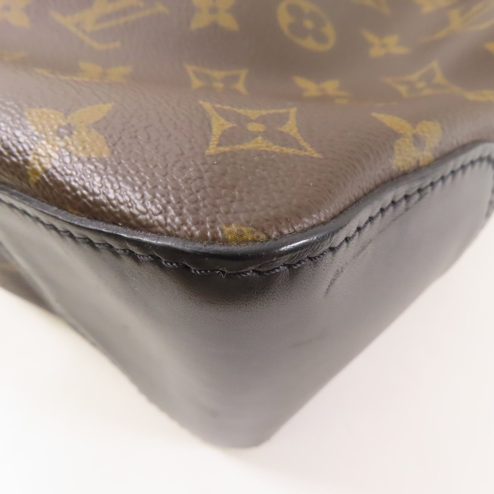 LOUIS VUITTON Monogram Macassar Torres銀扣肩背袋