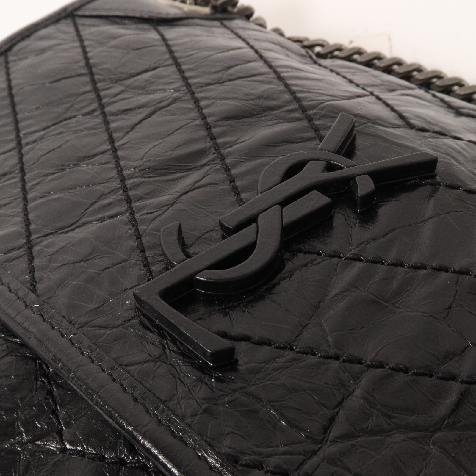 SAINT LAURENT 牛皮皮革Niki Bag Medium鏈帶肩背袋