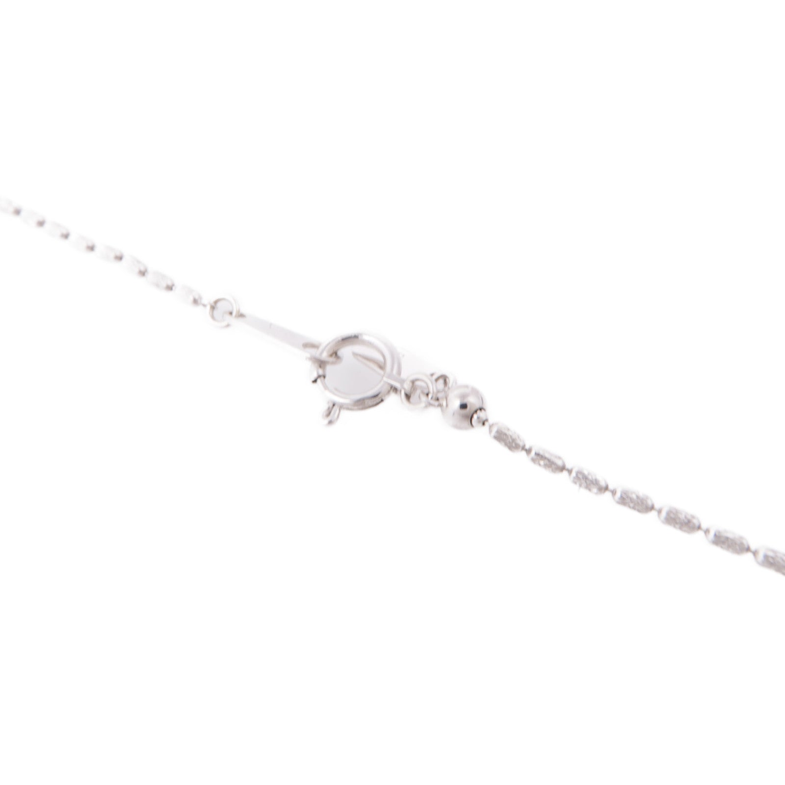 JEWELRY Sapphire Diamond Necklace 18K White Gold PT900 Platinum