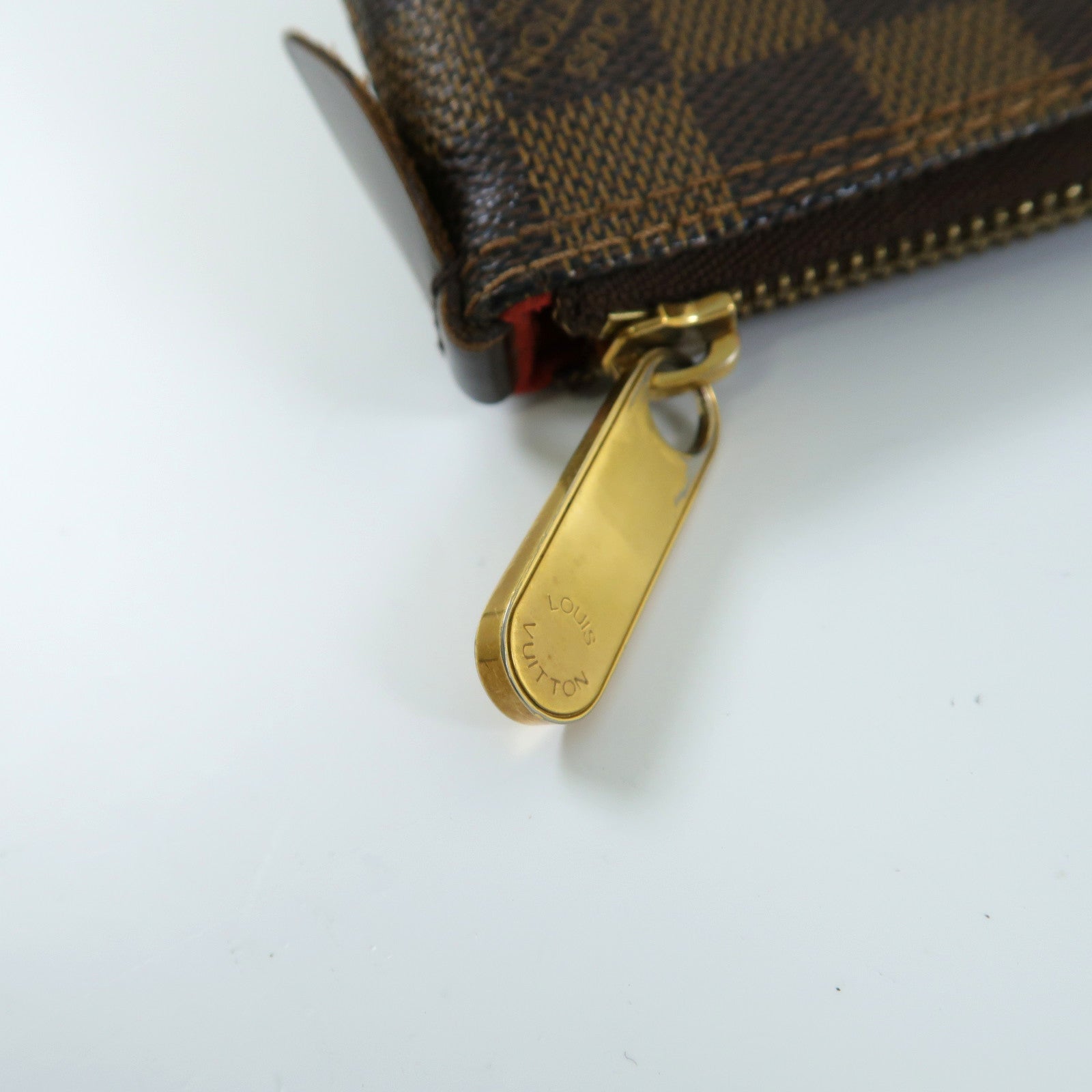 LOUIS VUITTON **【激減優惠】Damier Ebene Saleya PM金扣手挽袋啡色