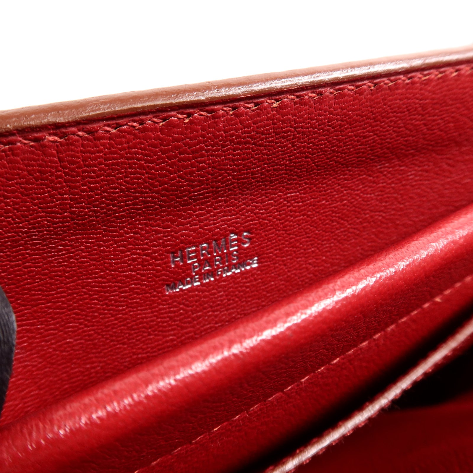 HERMES Togo皮革Cabana 35肩背袋Rouge H