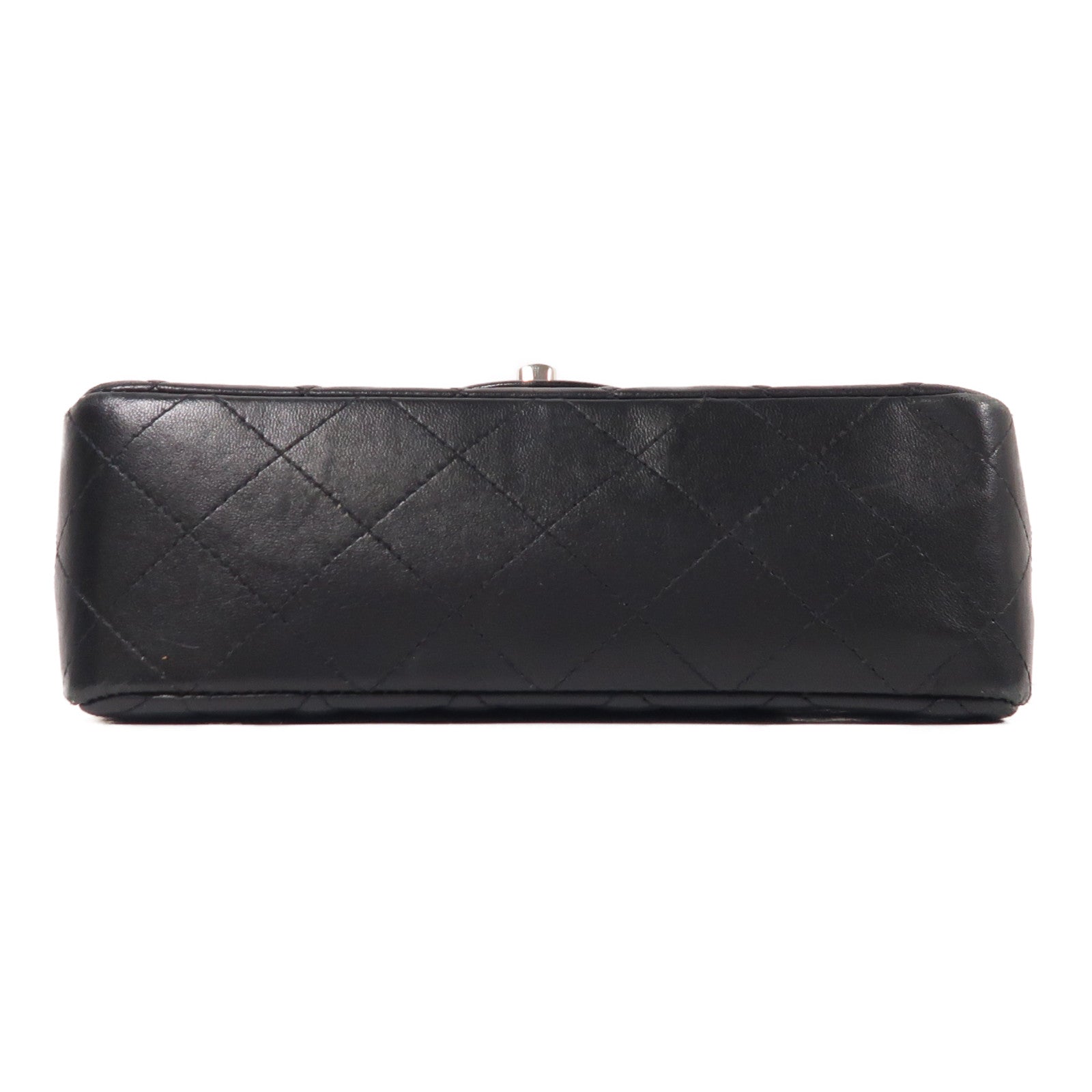 CHANEL 羊皮皮革Mini Classic 20銀扣鏈帶肩背袋