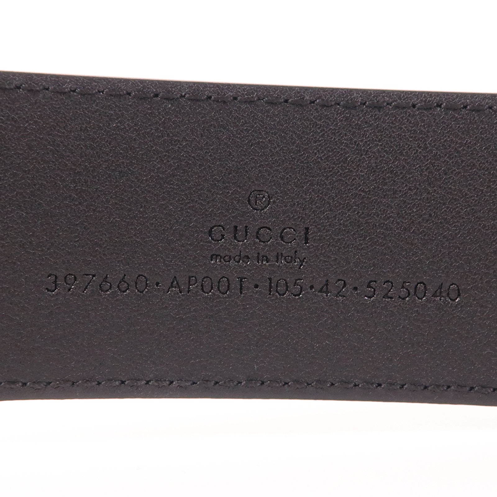 GUCCI 牛皮皮革Belt 105金扣皮帶