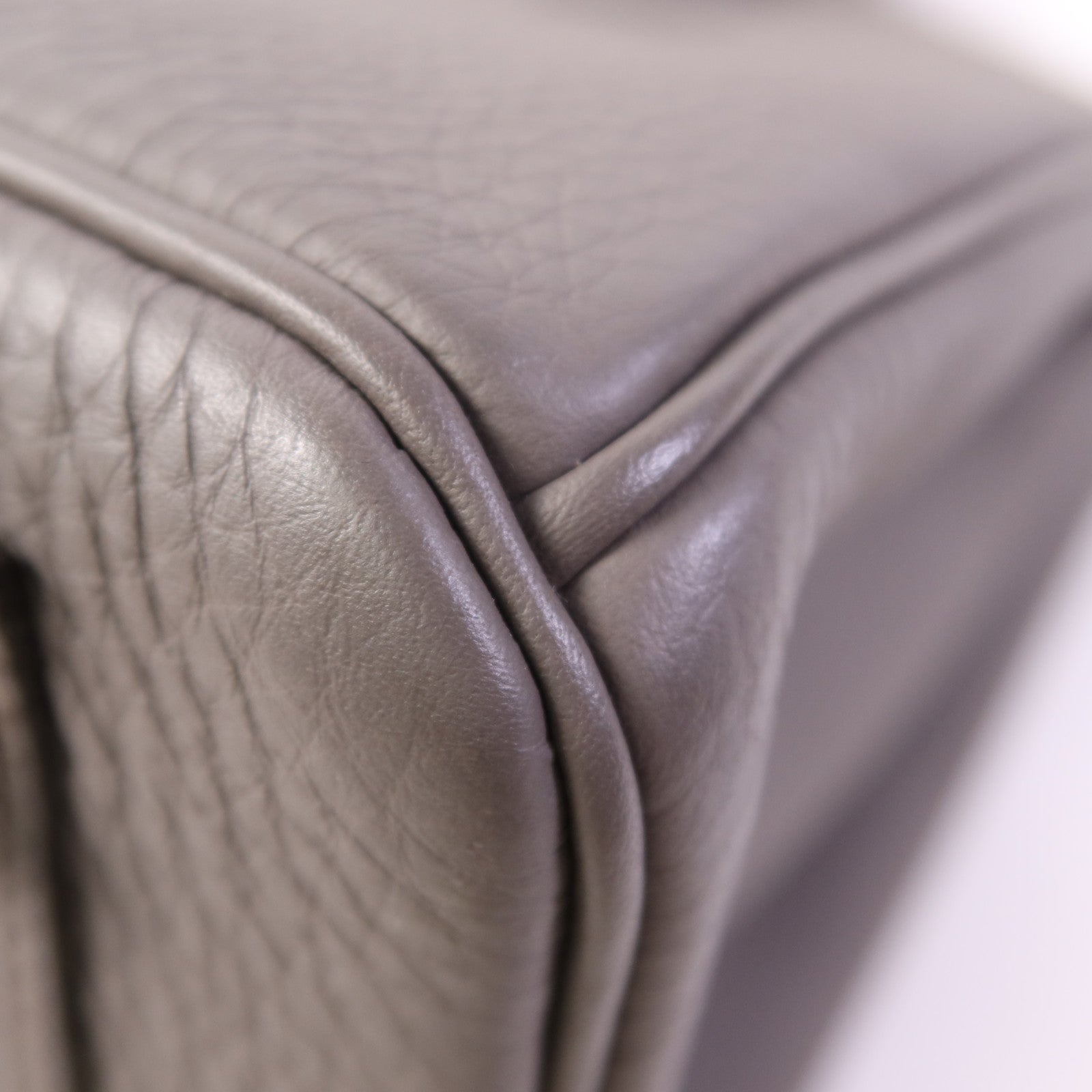 HERMES Togo皮革Birkin 30金扣手挽袋Etain