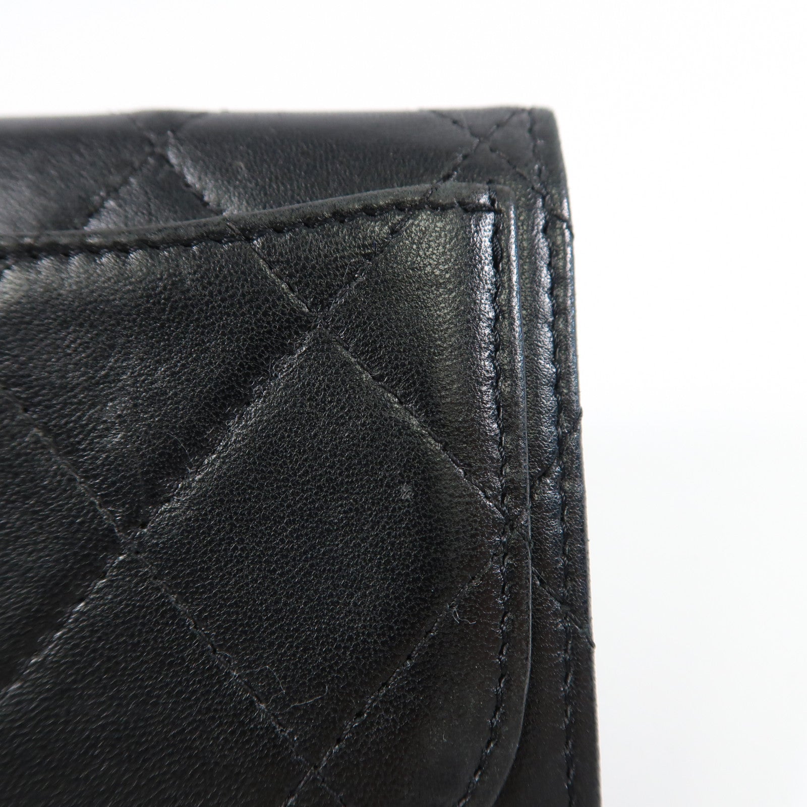 CHANEL 羊皮皮革Card case銀扣卡片套