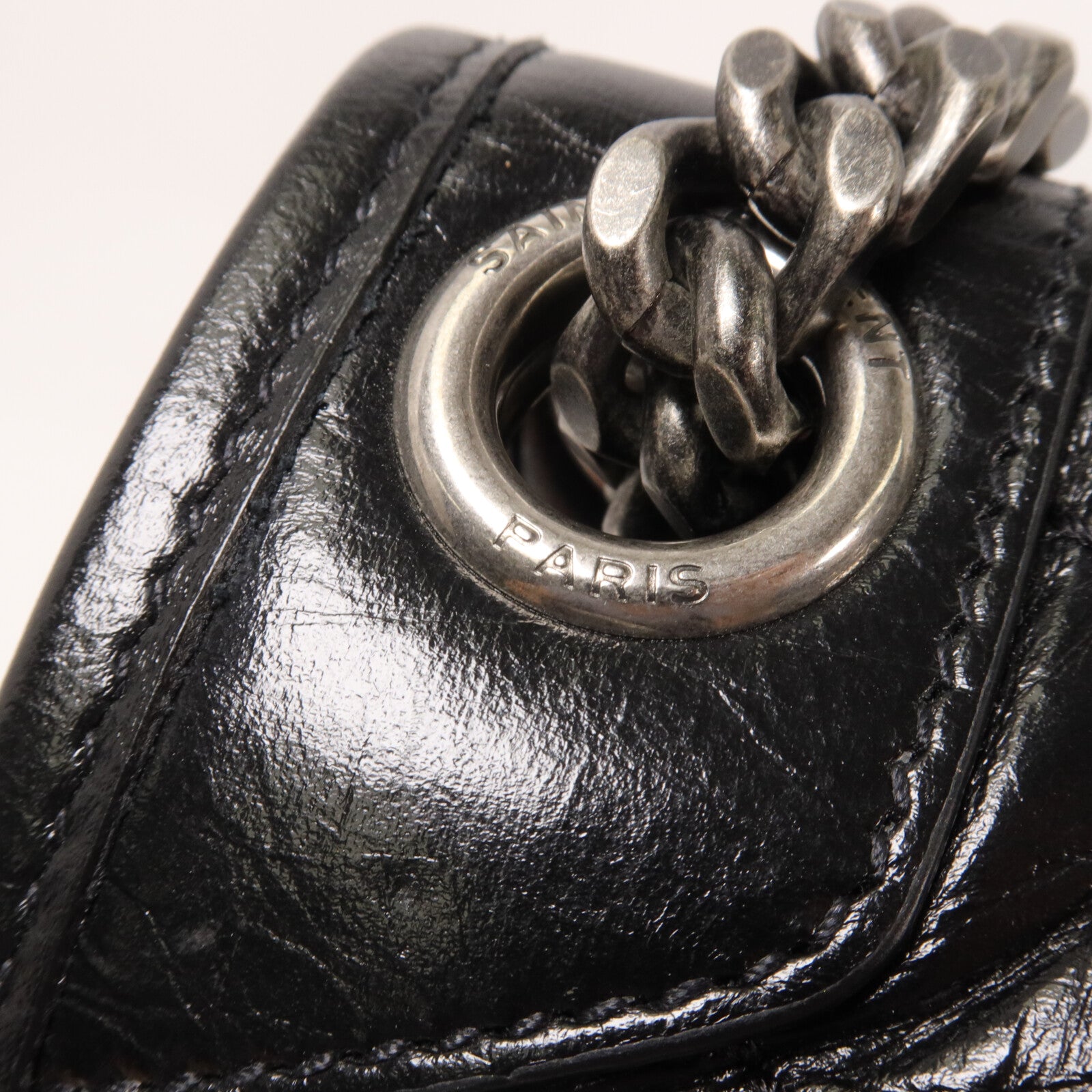 SAINT LAURENT 牛皮皮革Niki Bag Medium鏈帶肩背袋