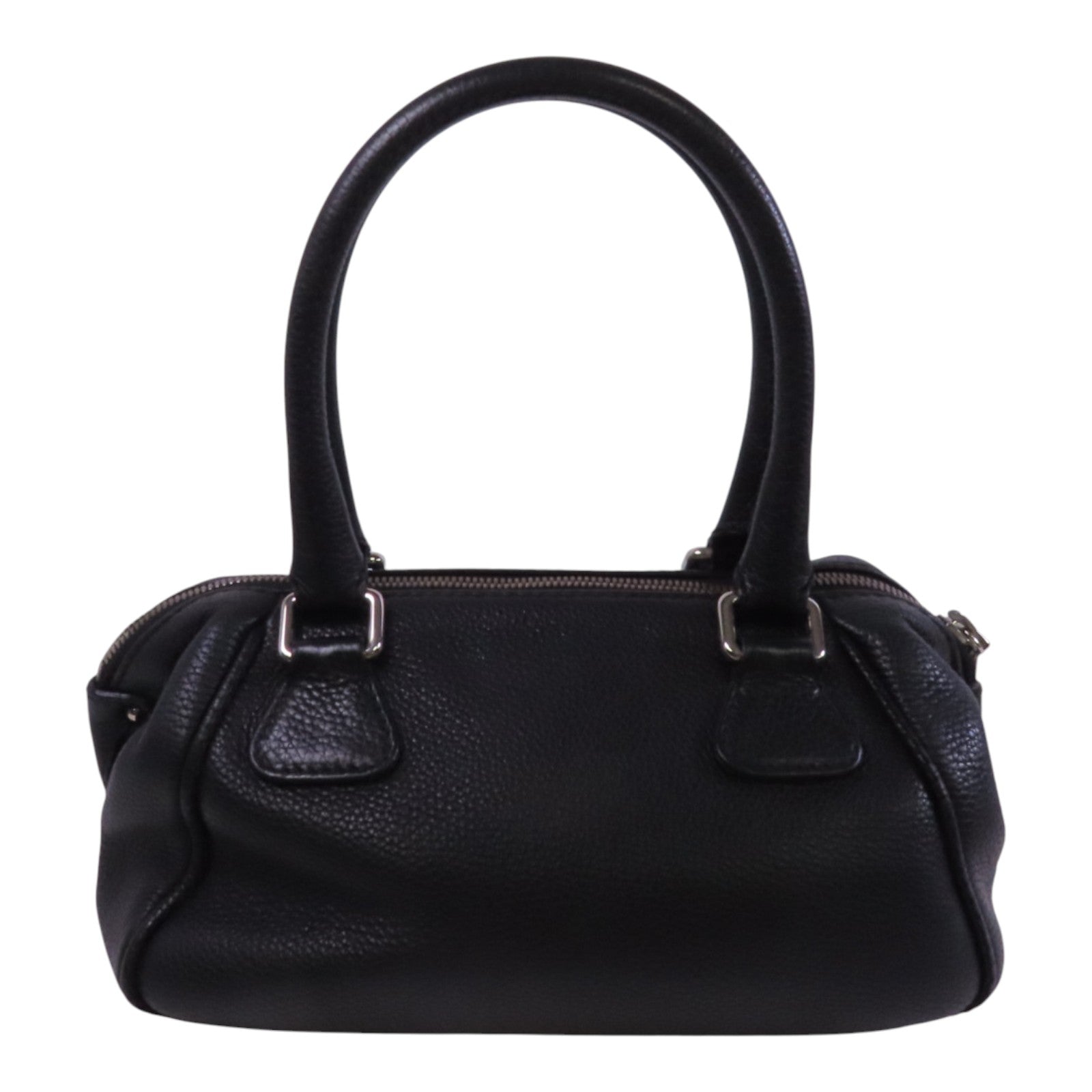 CHANEL 牛皮皮革Hand Bag銀扣手挽袋