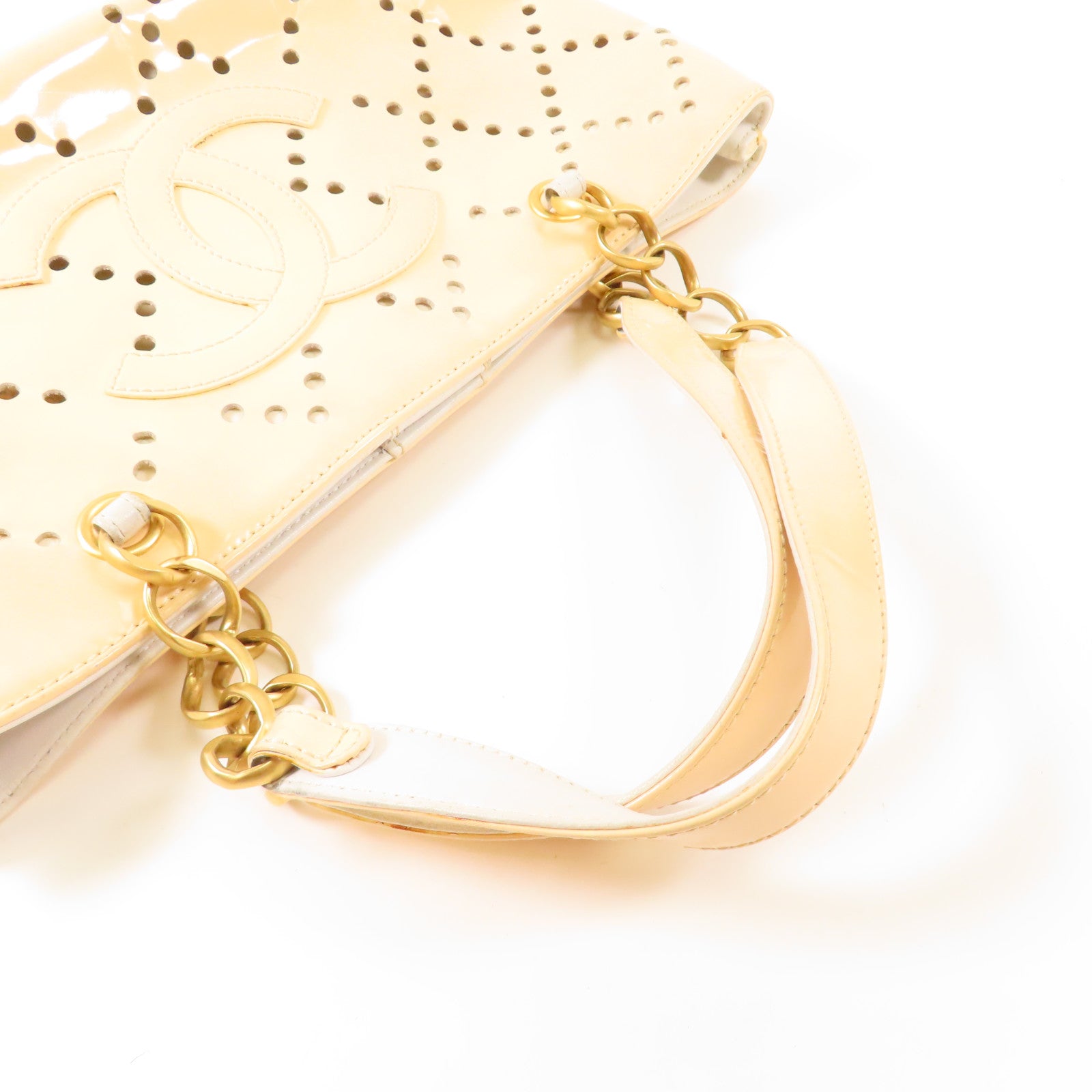 CHANEL PVC Hand Bag金扣手挽袋