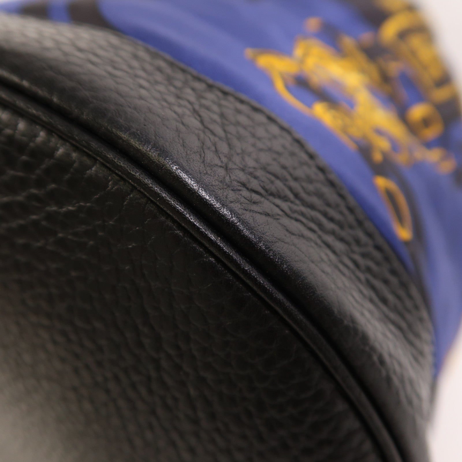 HERMES Togo皮革/絲質Soie Cool Backpack銀扣背包